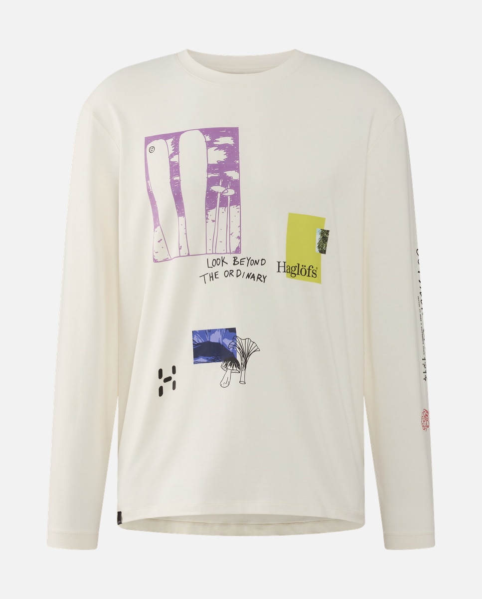 T-shirt Haglöfs Ls Haglöfs Branco-6