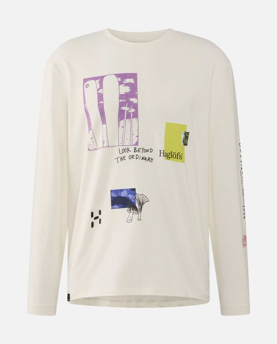 T-shirt Haglöfs Ls Haglöfs Branco-6