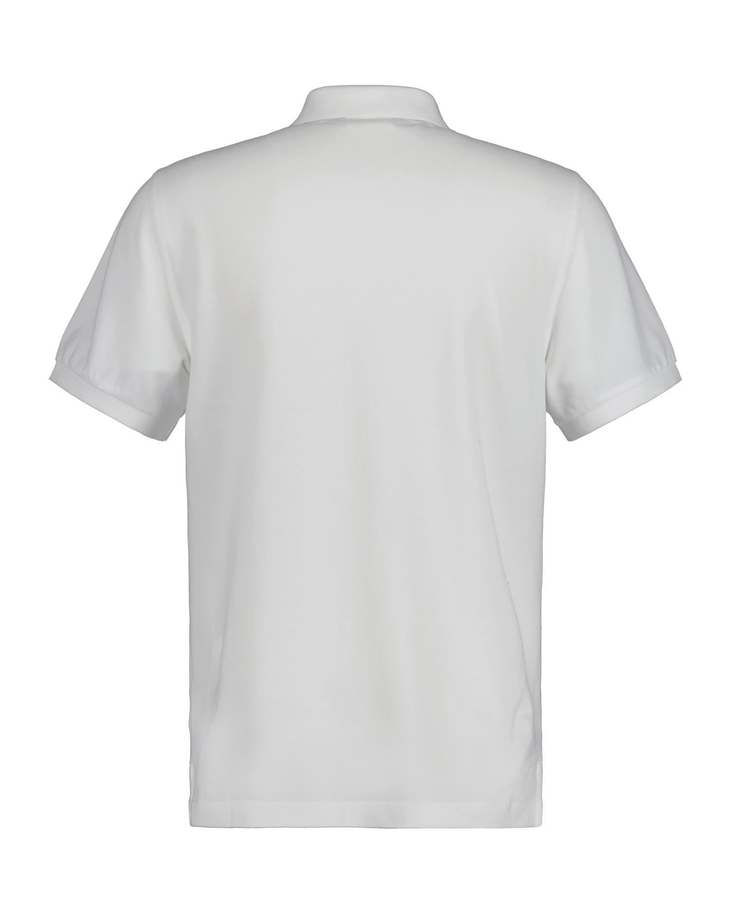 Polo de Piqué Regular Fit Shield Branco-6
