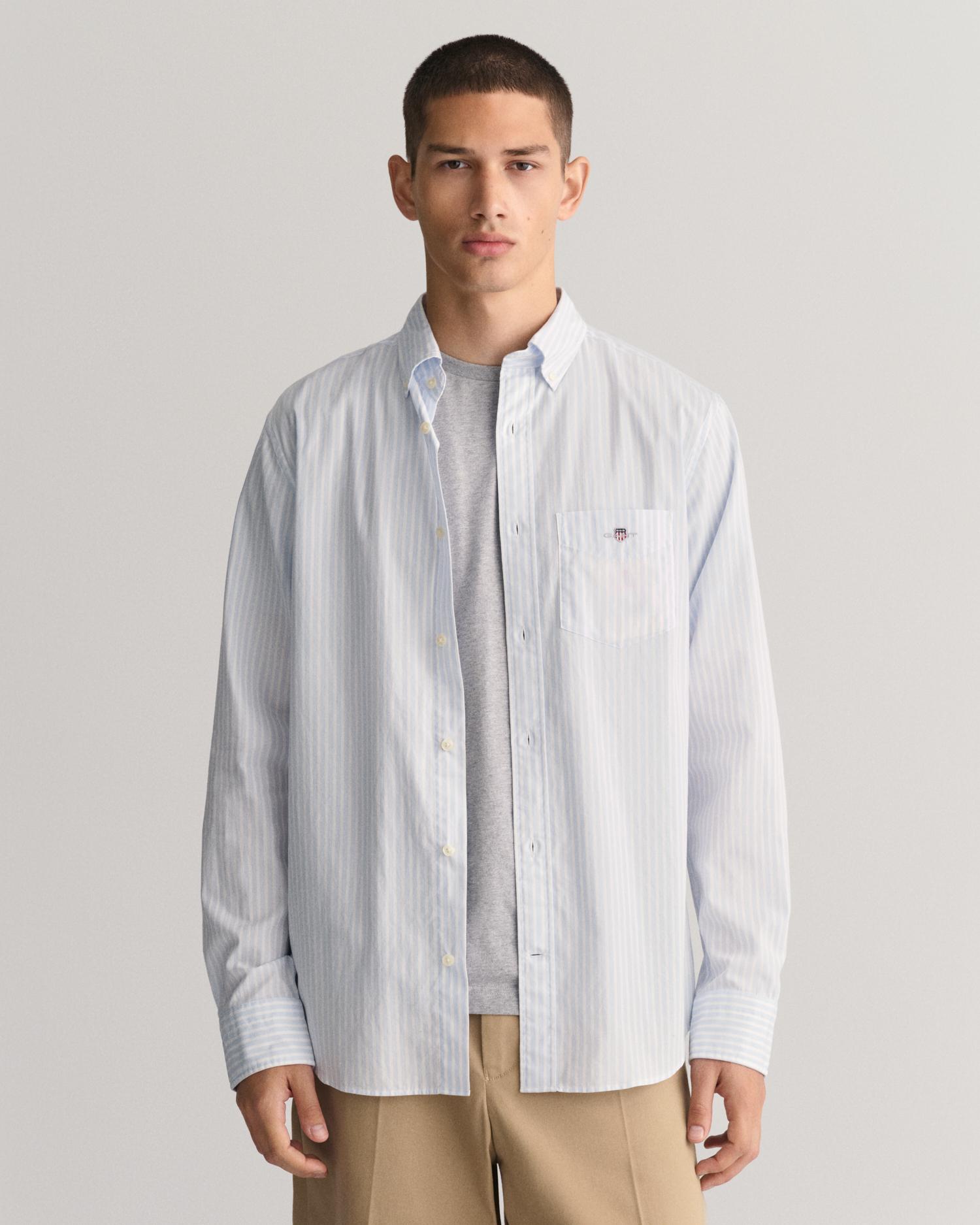 Imagem 0 de Camisa Às Riscas em Azul