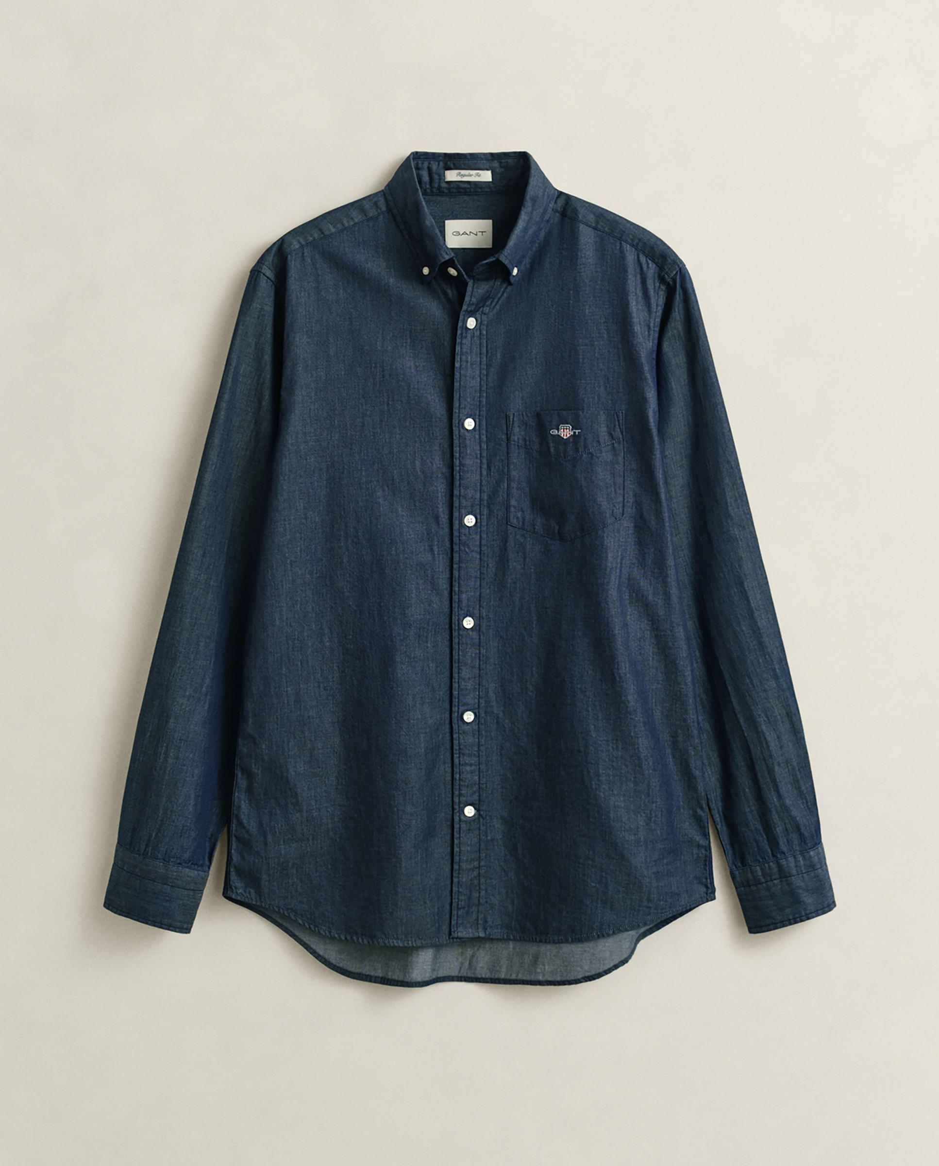 Camisa de Manga Comprida com Logo Índigo-4