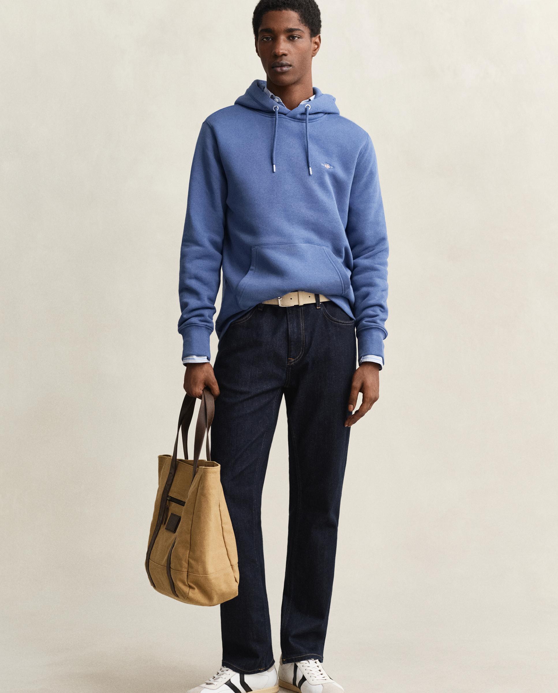 Sweatshirt com Capuz Shield Azul-4