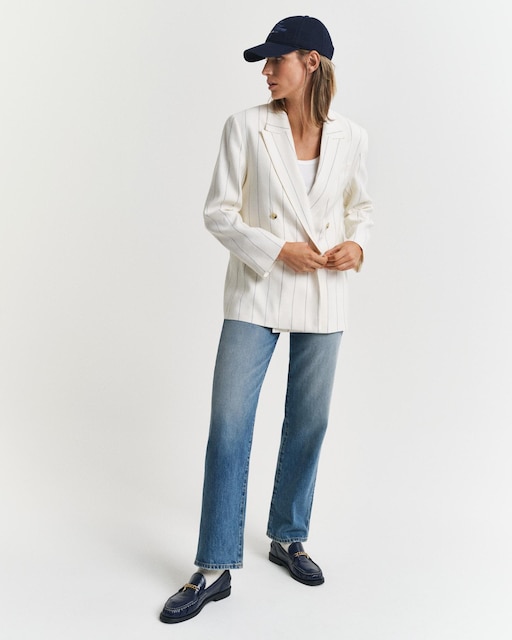 Imagem 0 de Blazer de Linho com Fecho Cruzado