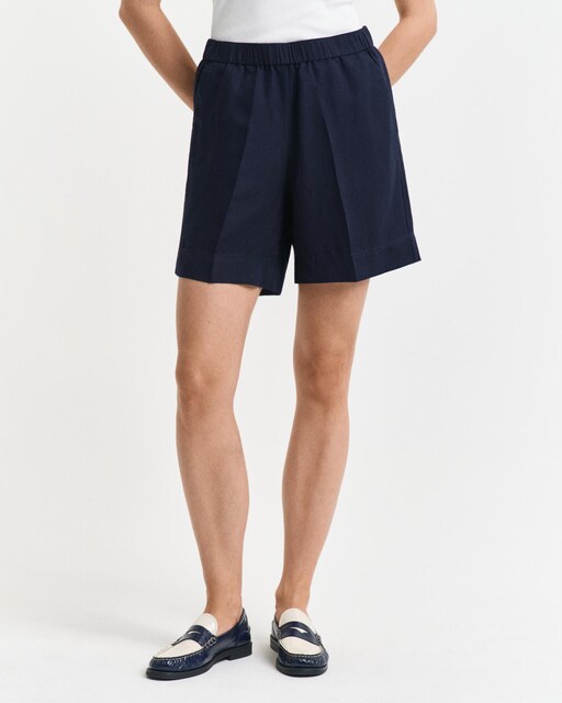 Imagem 0 de Bermudas em Linho com Bolsos Laterais