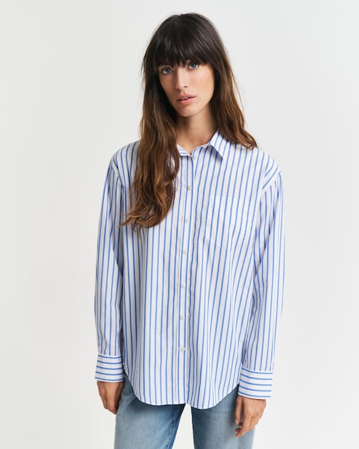 Imagem 0 de Camisa às Riscas com Bolso no Peito