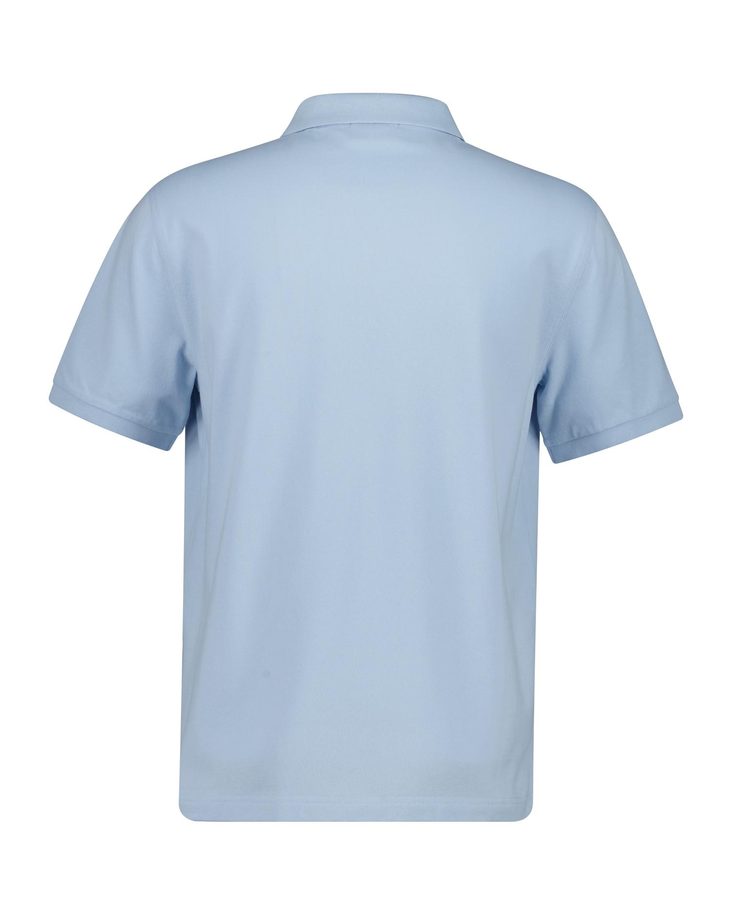 Polo de Piqué Regular Fit Shield Azul-claro-6
