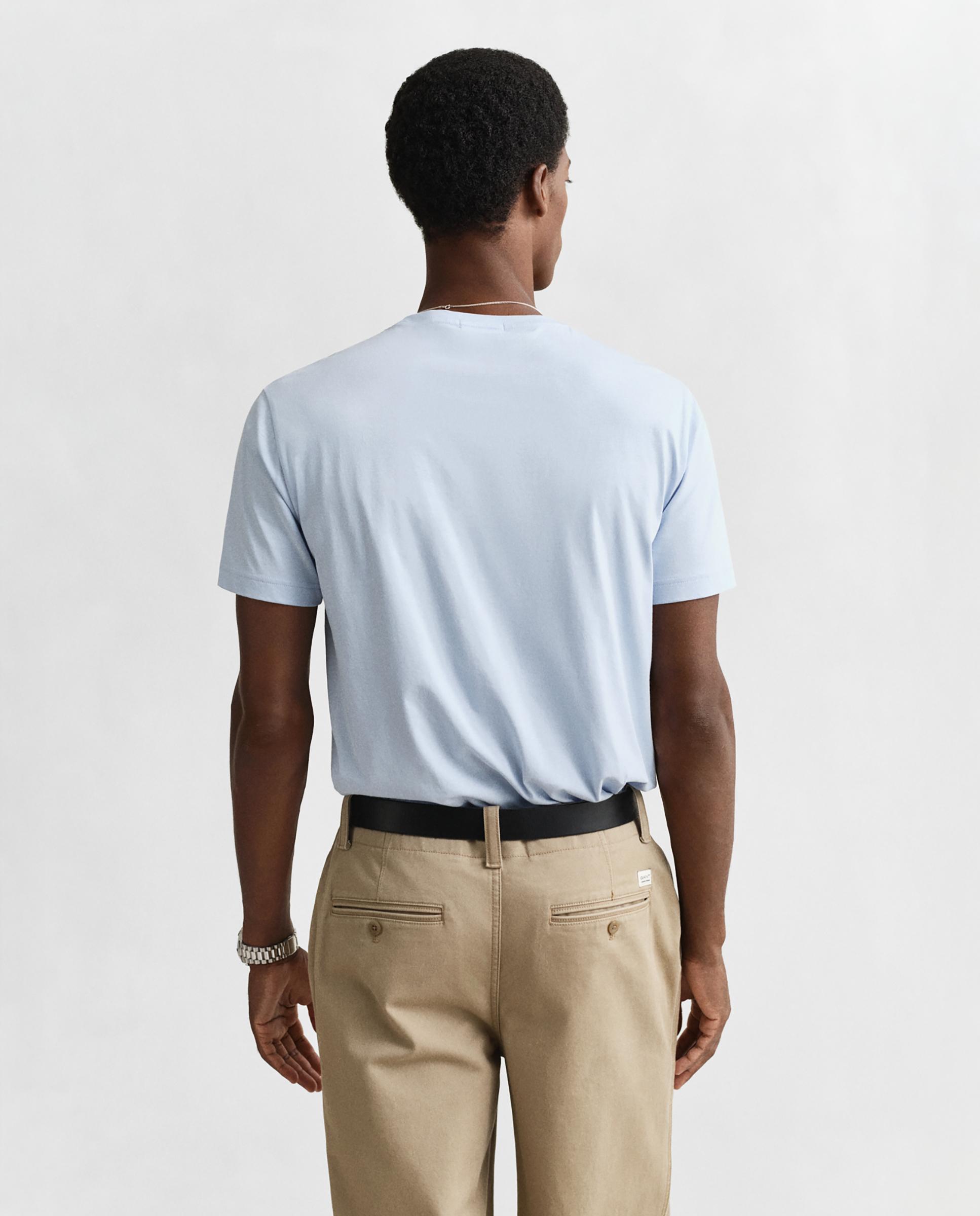 T-shirt Regular Fit Shield de Manga Curta Azul-claro-2