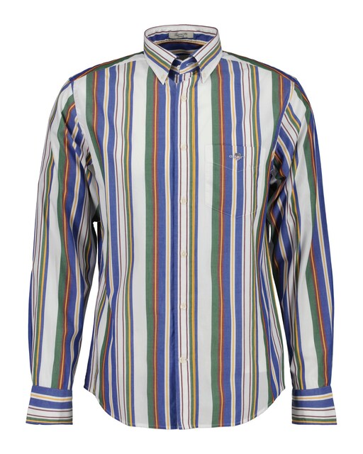 Imagem 0 de Camisa Regular Fit Clássica de Popelina Às Riscas