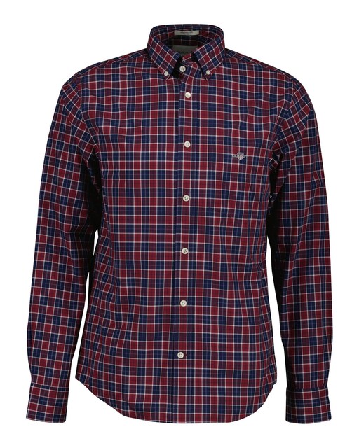 Imagem 0 de Camisa Regular Fit Clássica de Popelina Aos Quadrados