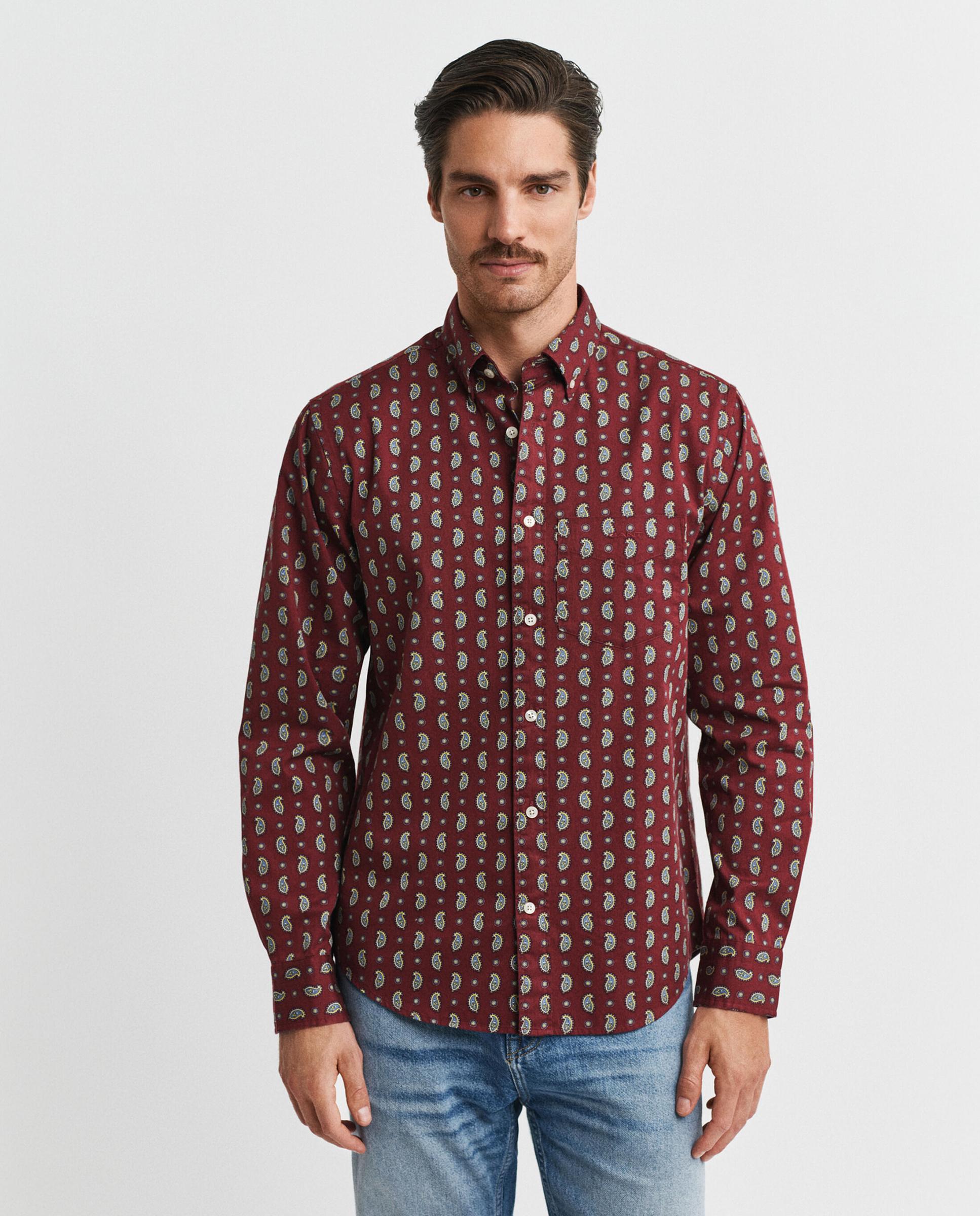 Imagem 0 de Camisa de Sarja com Estampado de Cachemira