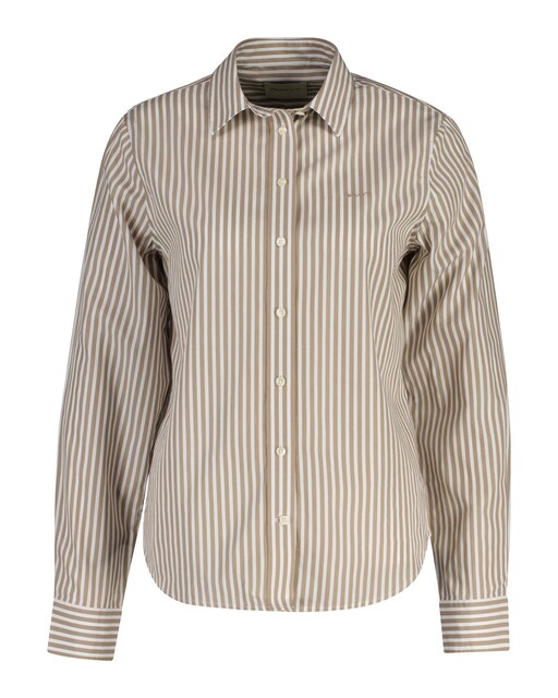 Imagem 0 de Camisa Regular Fit de Popelina Às Riscas