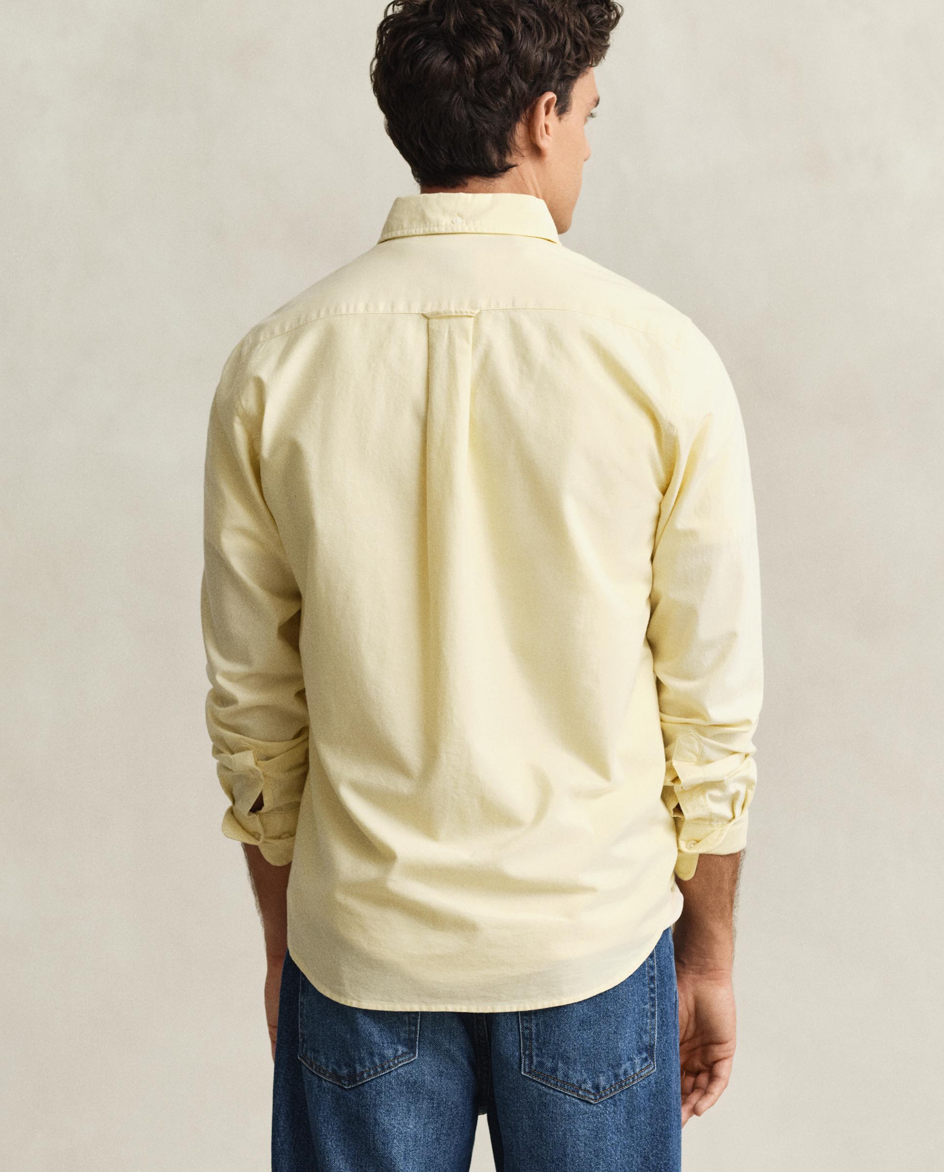Camisa Oxford Clássica Regular Fit Amarelo-2
