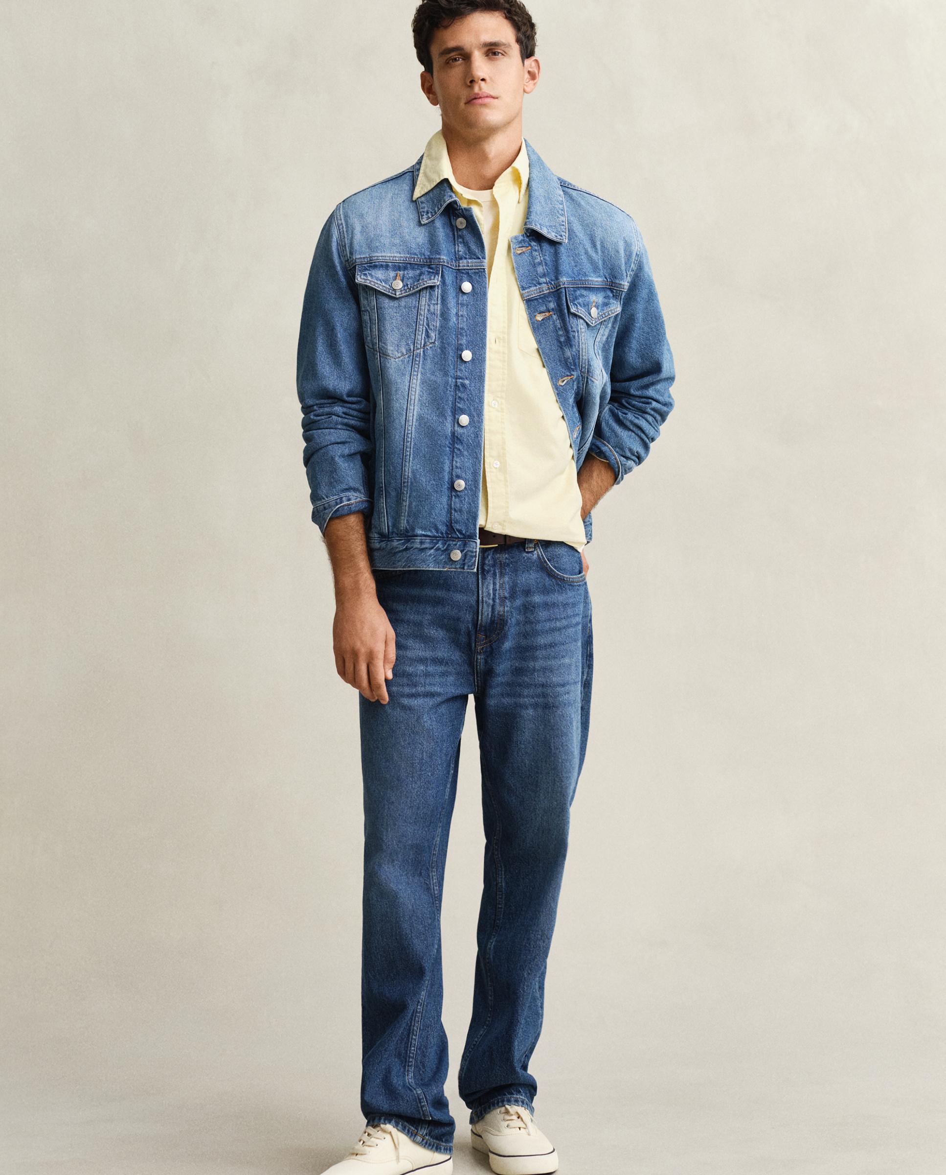 Camisa Oxford Clássica Regular Fit Amarelo-4