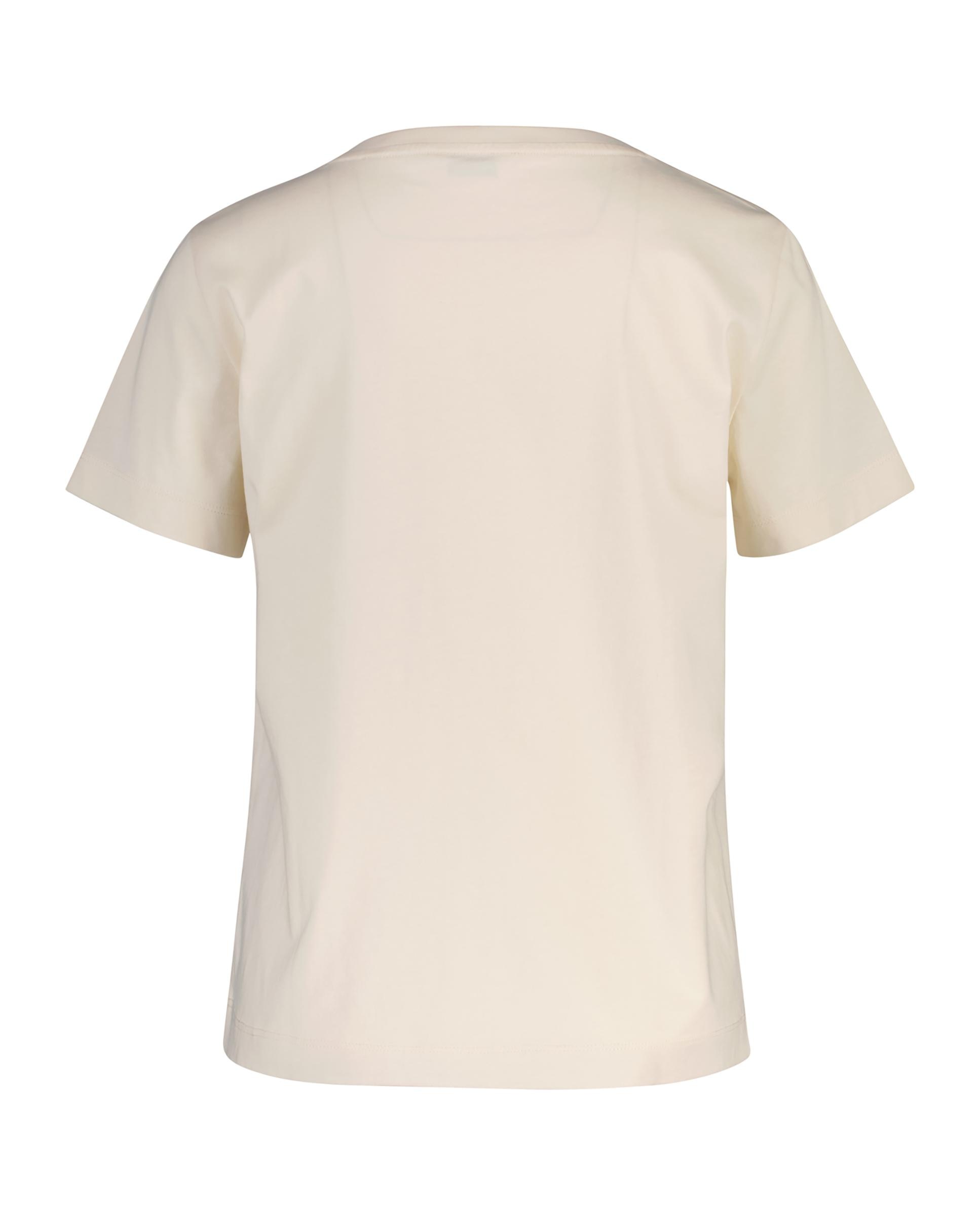 T-shirt Shield com Gola em V Branco-2