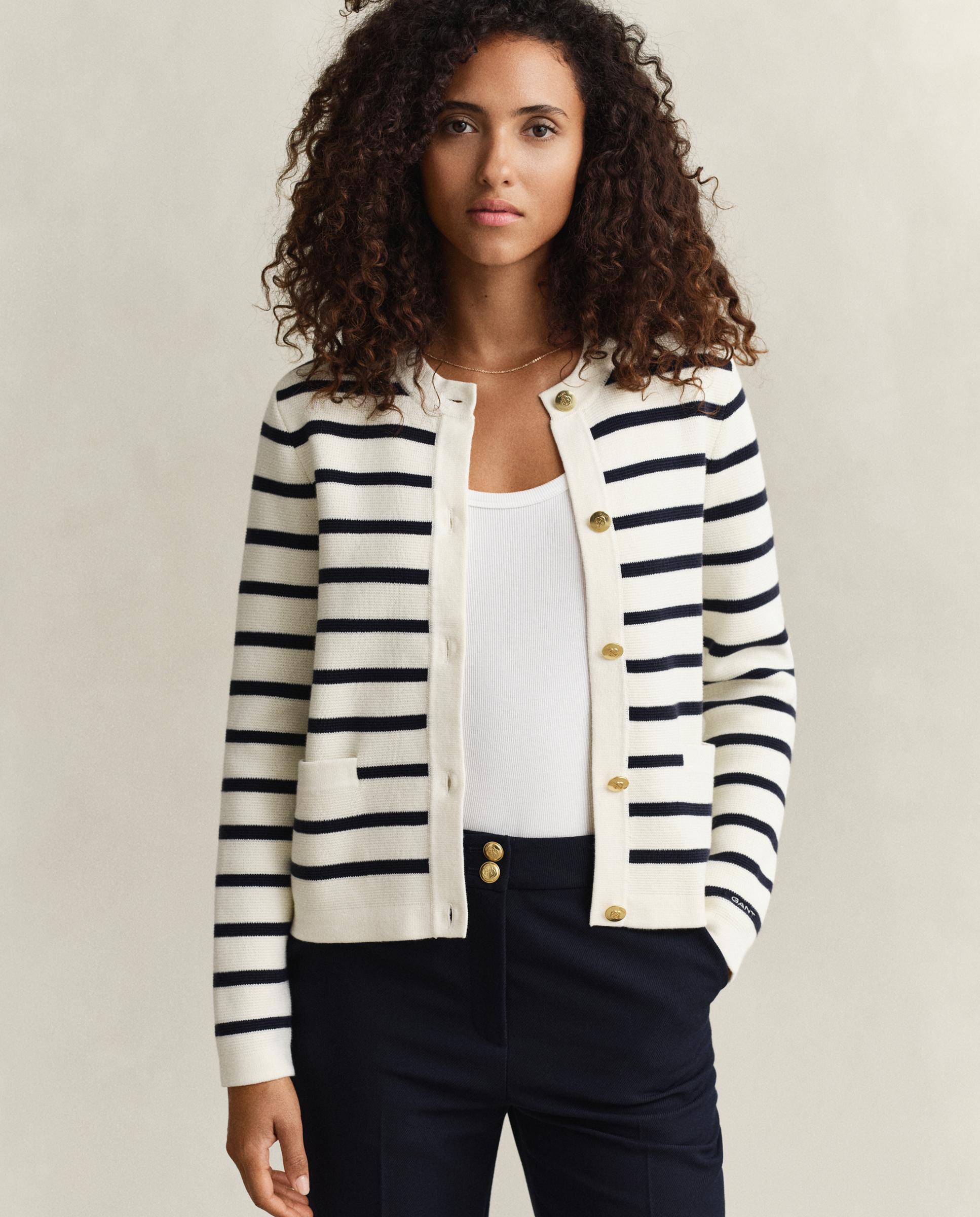 Blusão de Malha de Algodão Branco-1