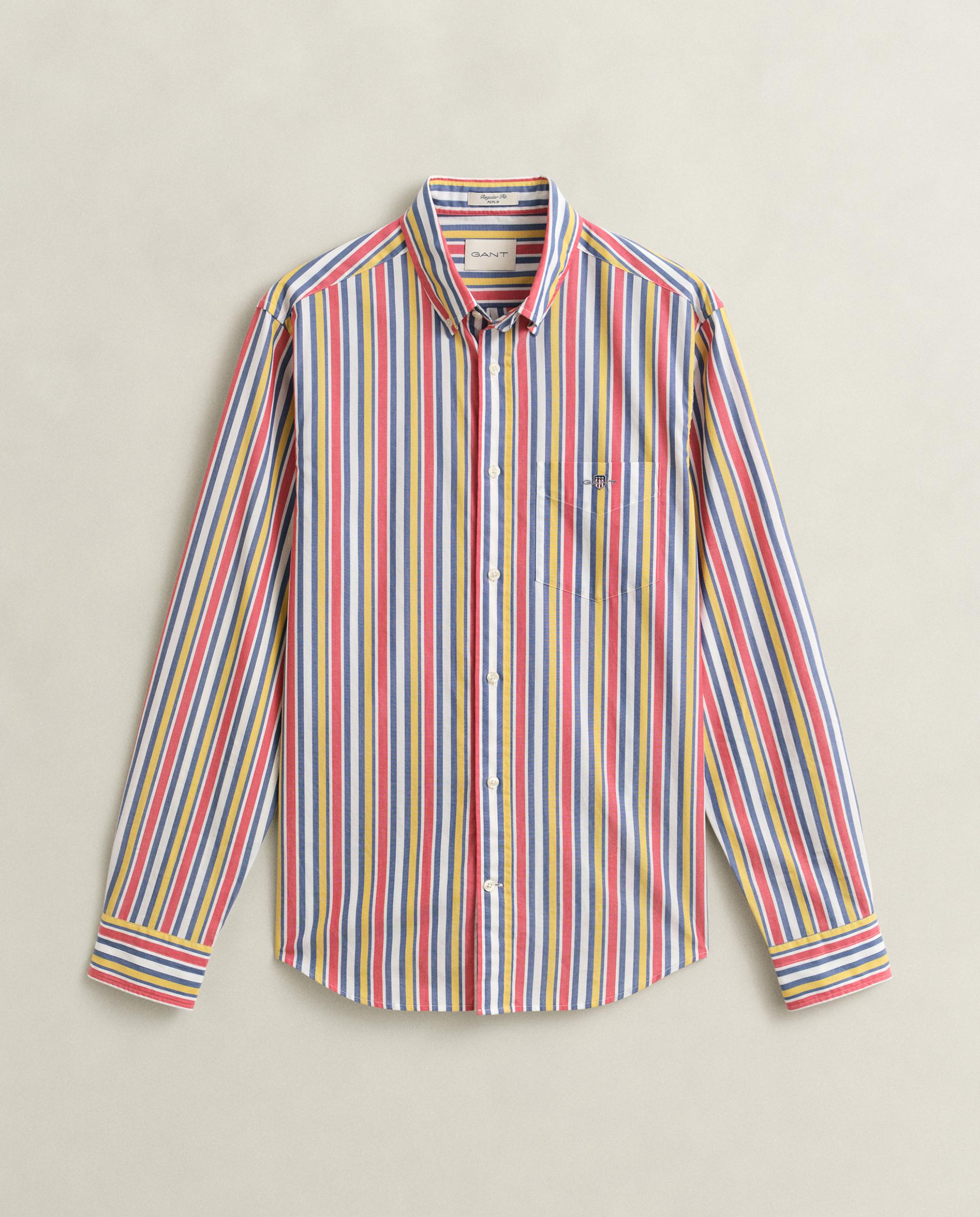 Camisa de Popelina Mil Riscas Multicolor-5