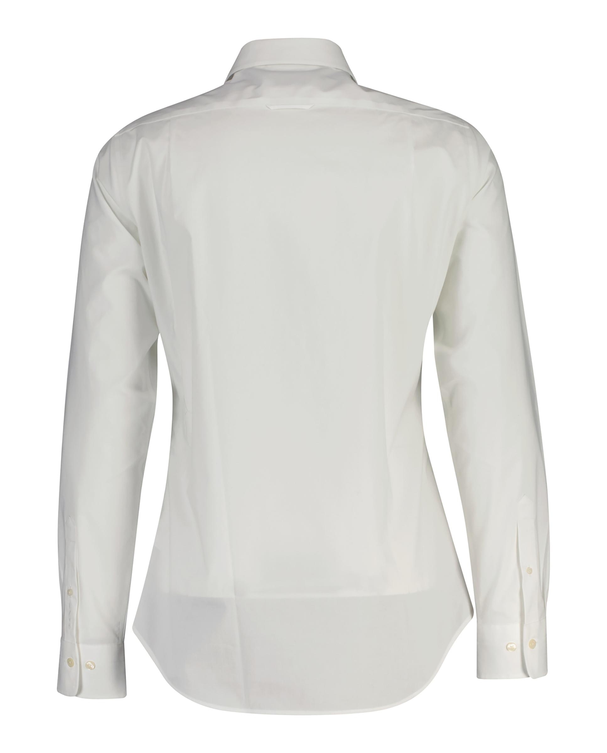 Camisa de Popelina Elástica Branco-2