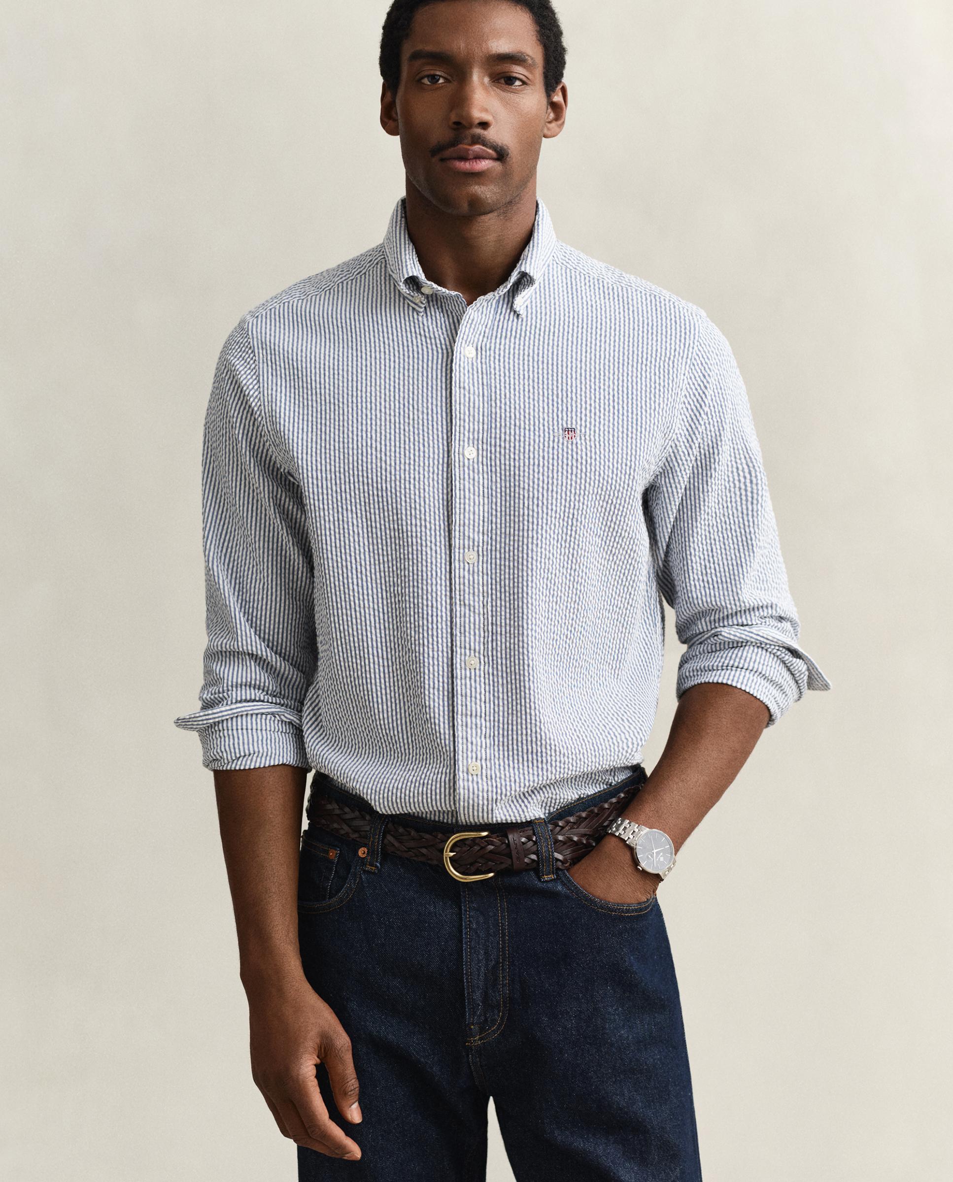 Imagem 0 de Camisa Regular Fit de Sirsaca Às Riscas