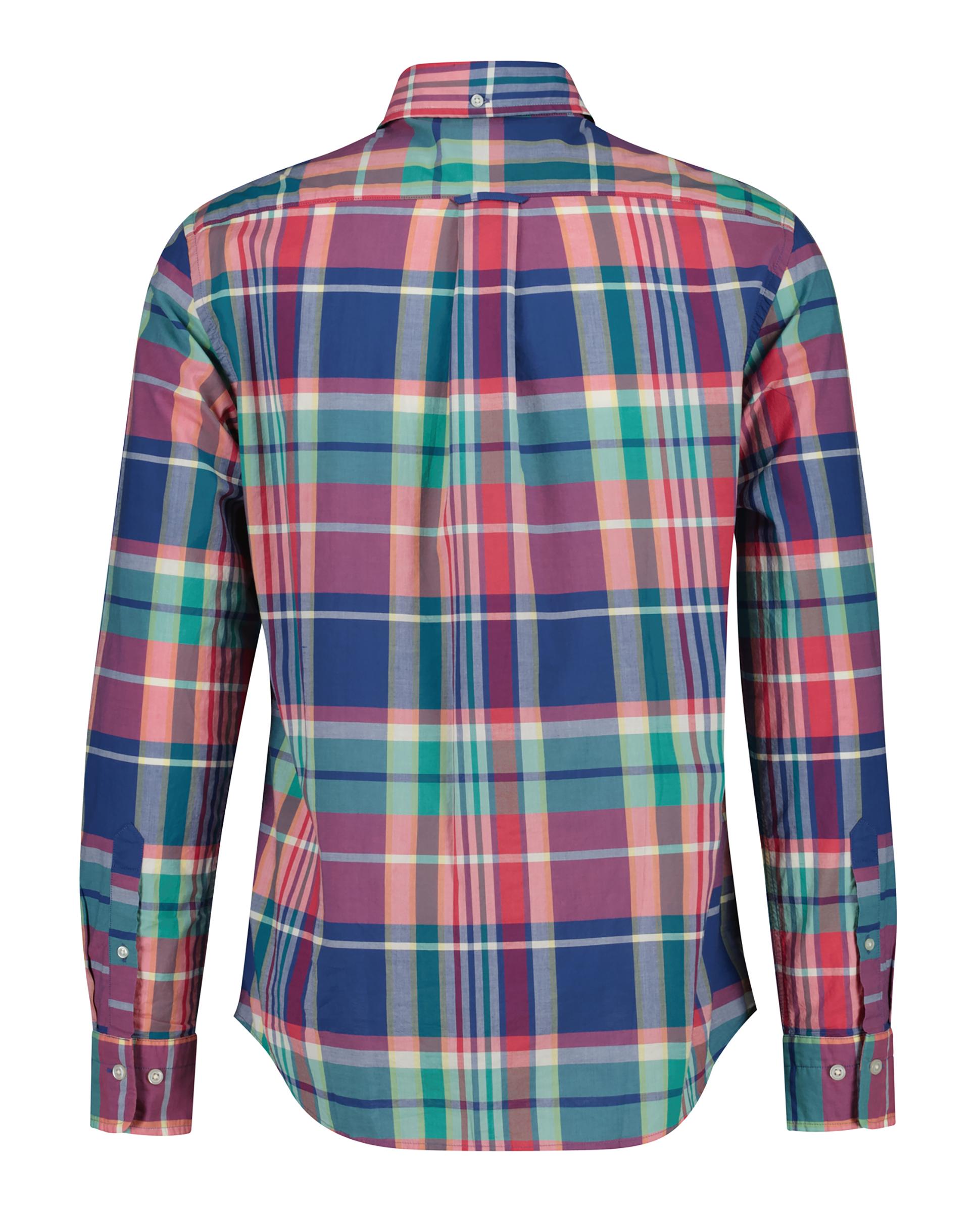 Camisa Aos Quadrados de Madrás Vermelho-2