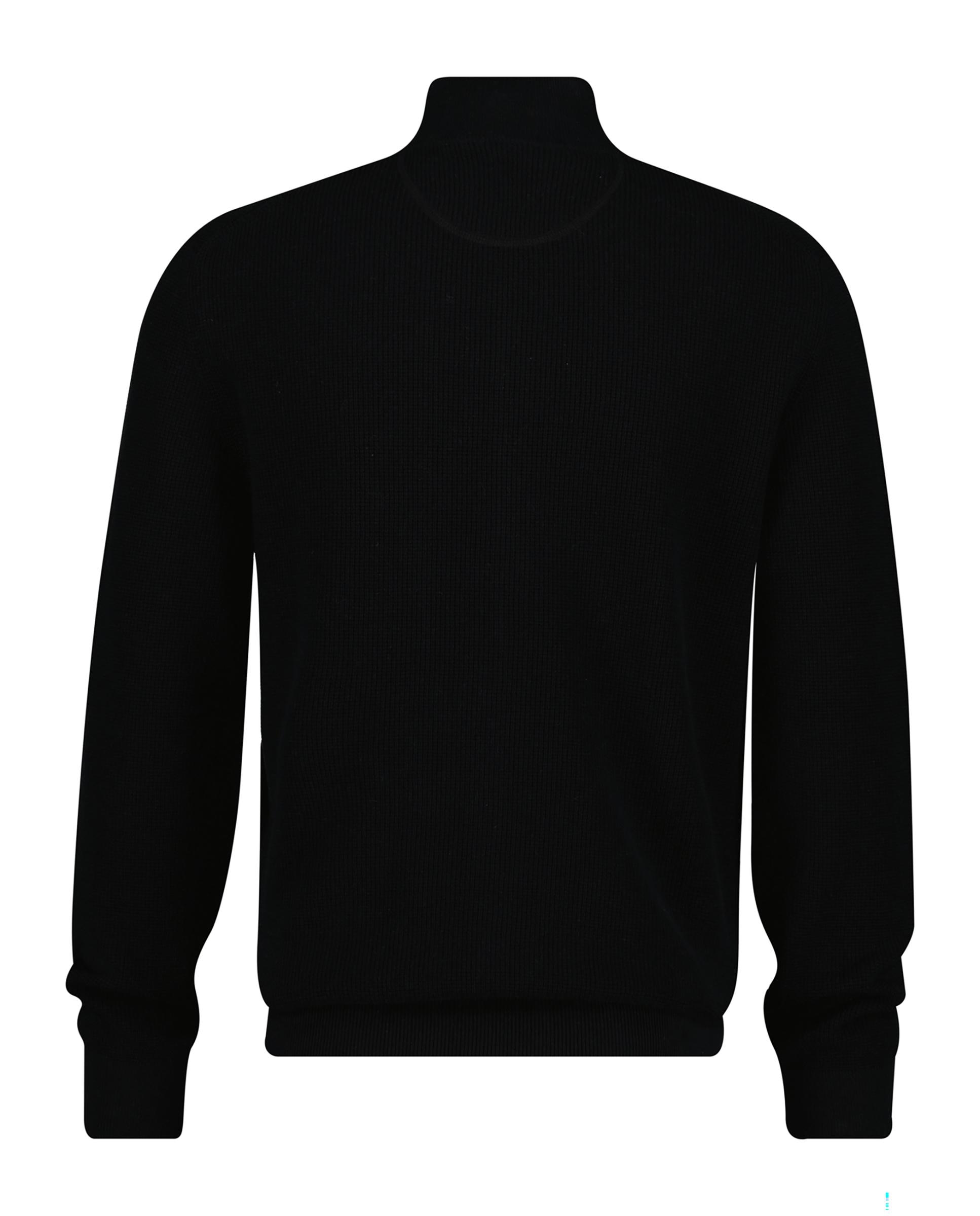 Cardigan com Fecho Zip e Logo Preto-2