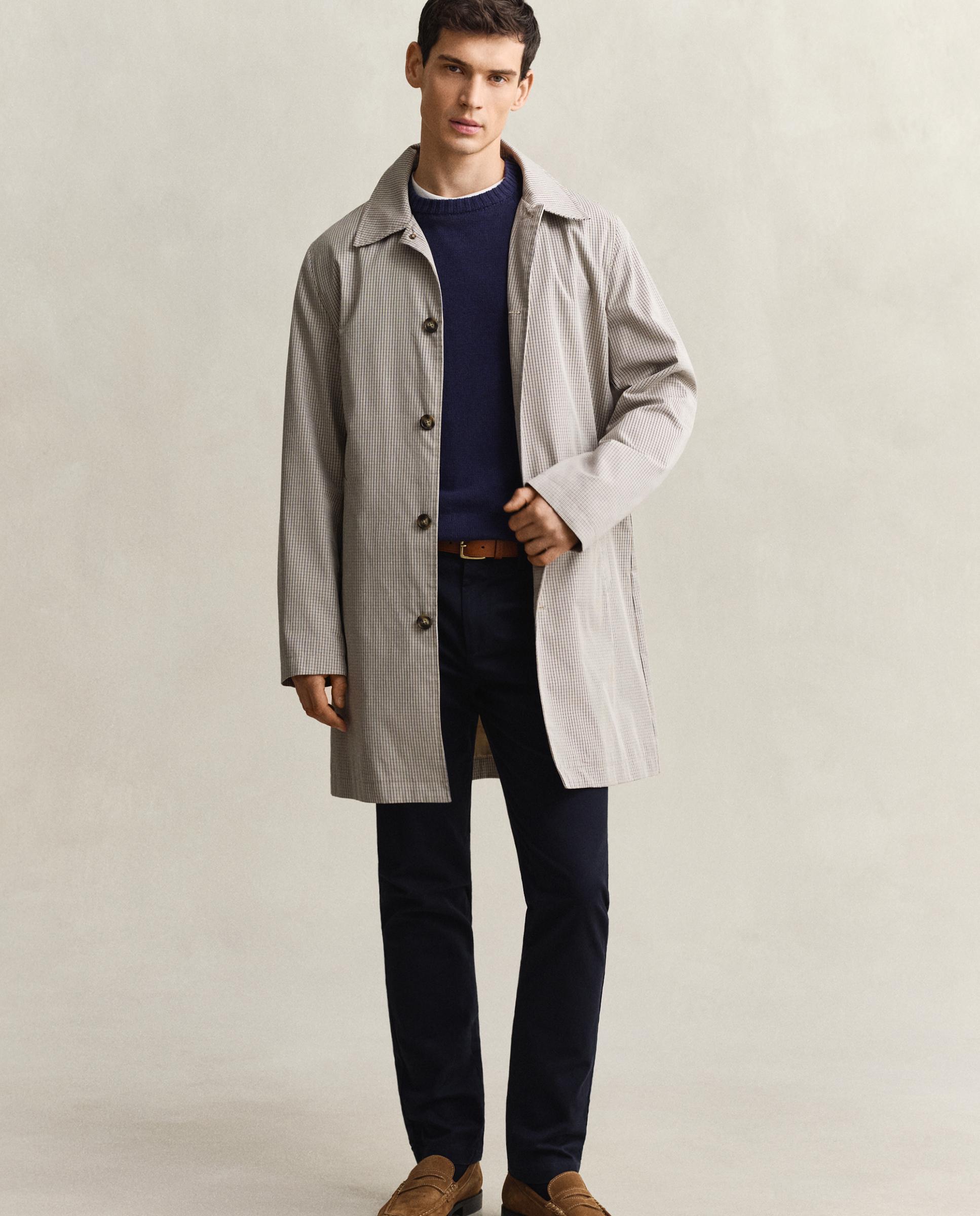 Imagem 0 de Calças Chino Slim com Detalhes Oxford