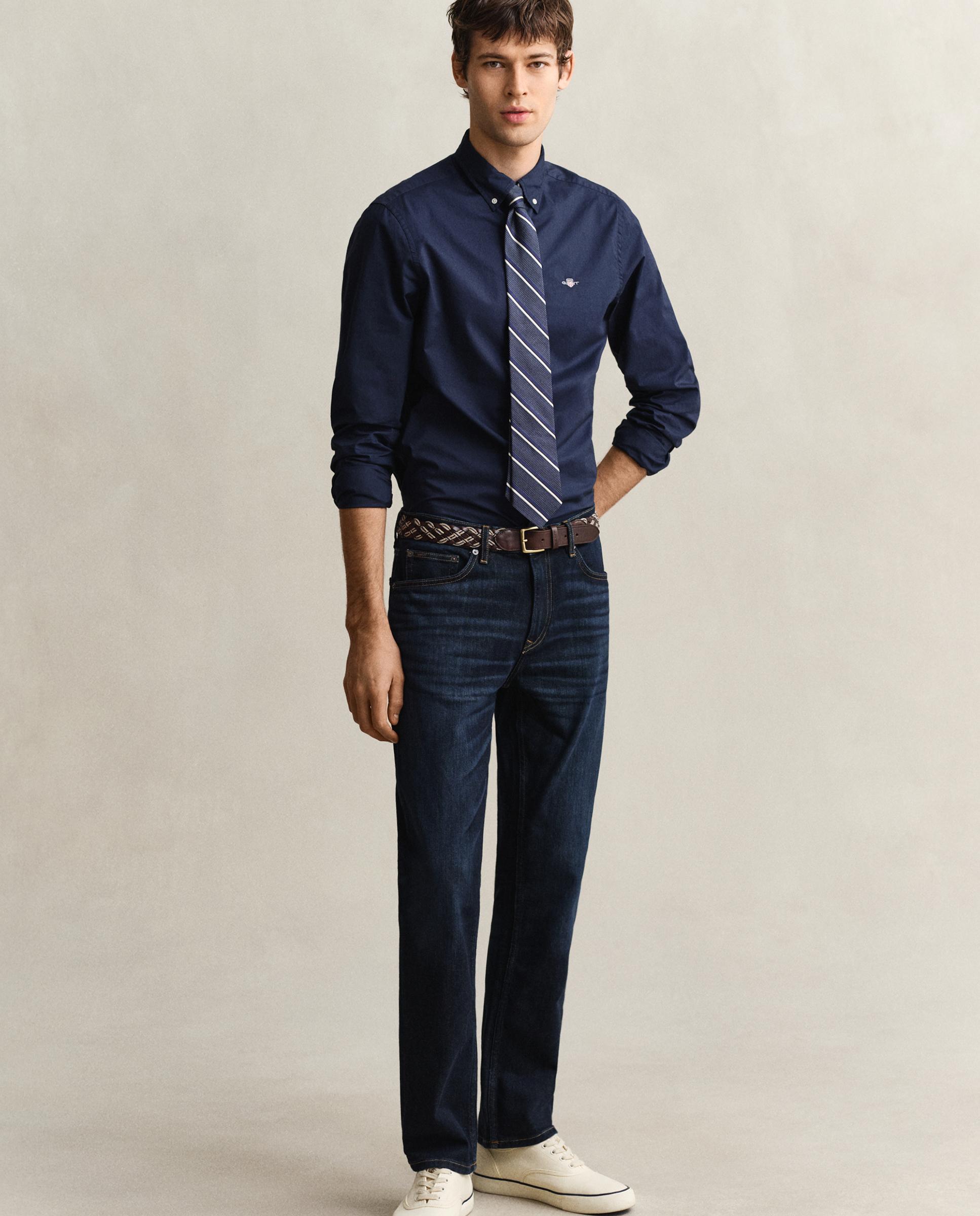 Imagem 0 de Jeans Regular Fit com Bolsos