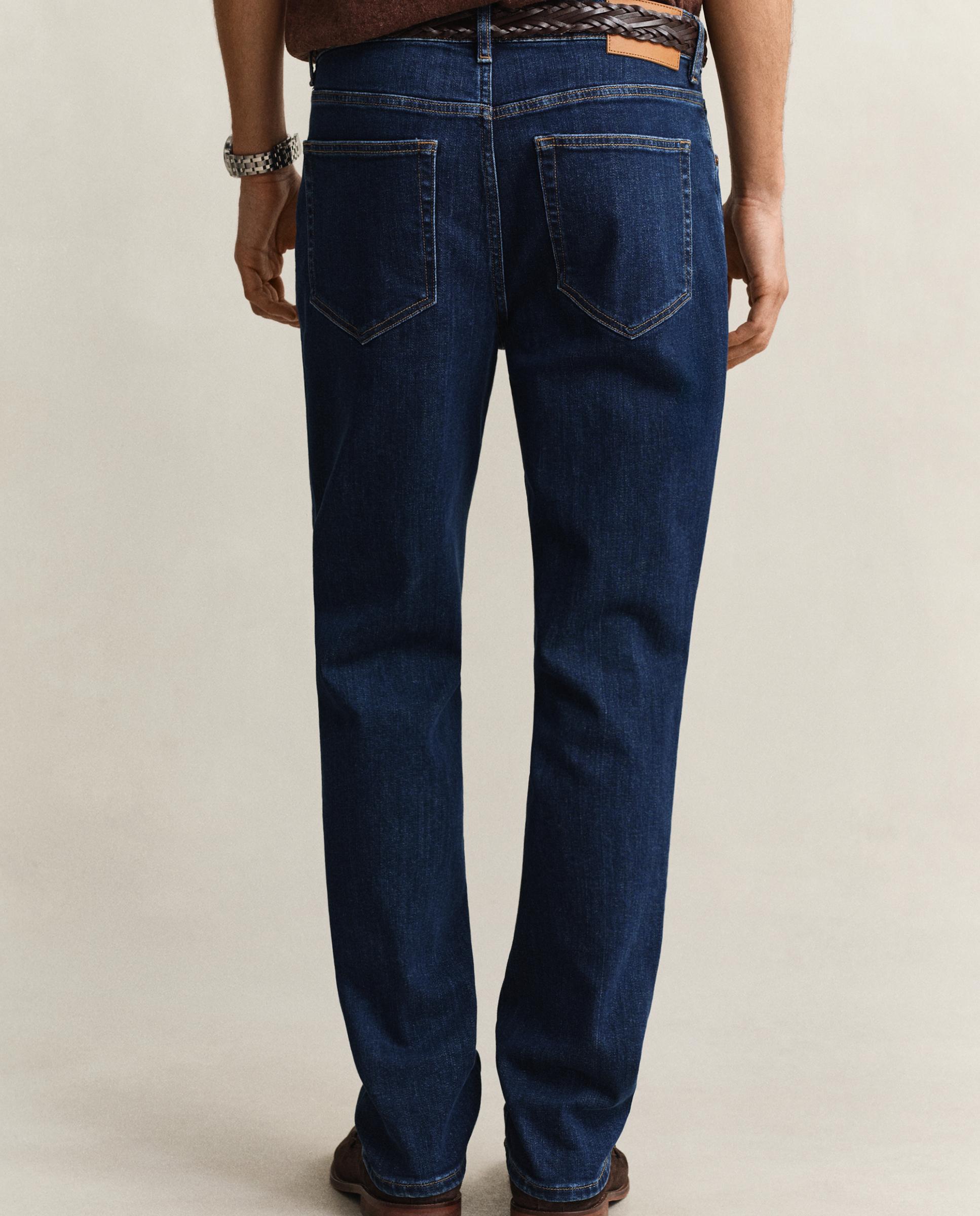Jeans Regular Fit Lavados Azul denim-2