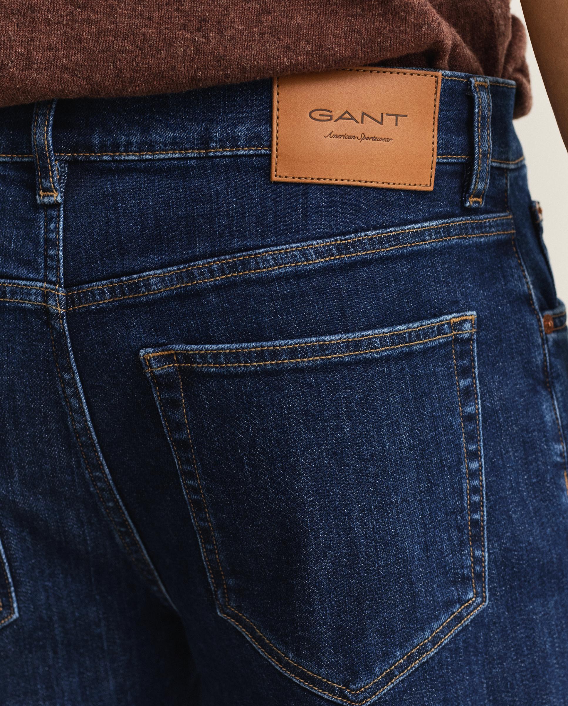 Jeans Regular Fit Lavados Azul denim-3