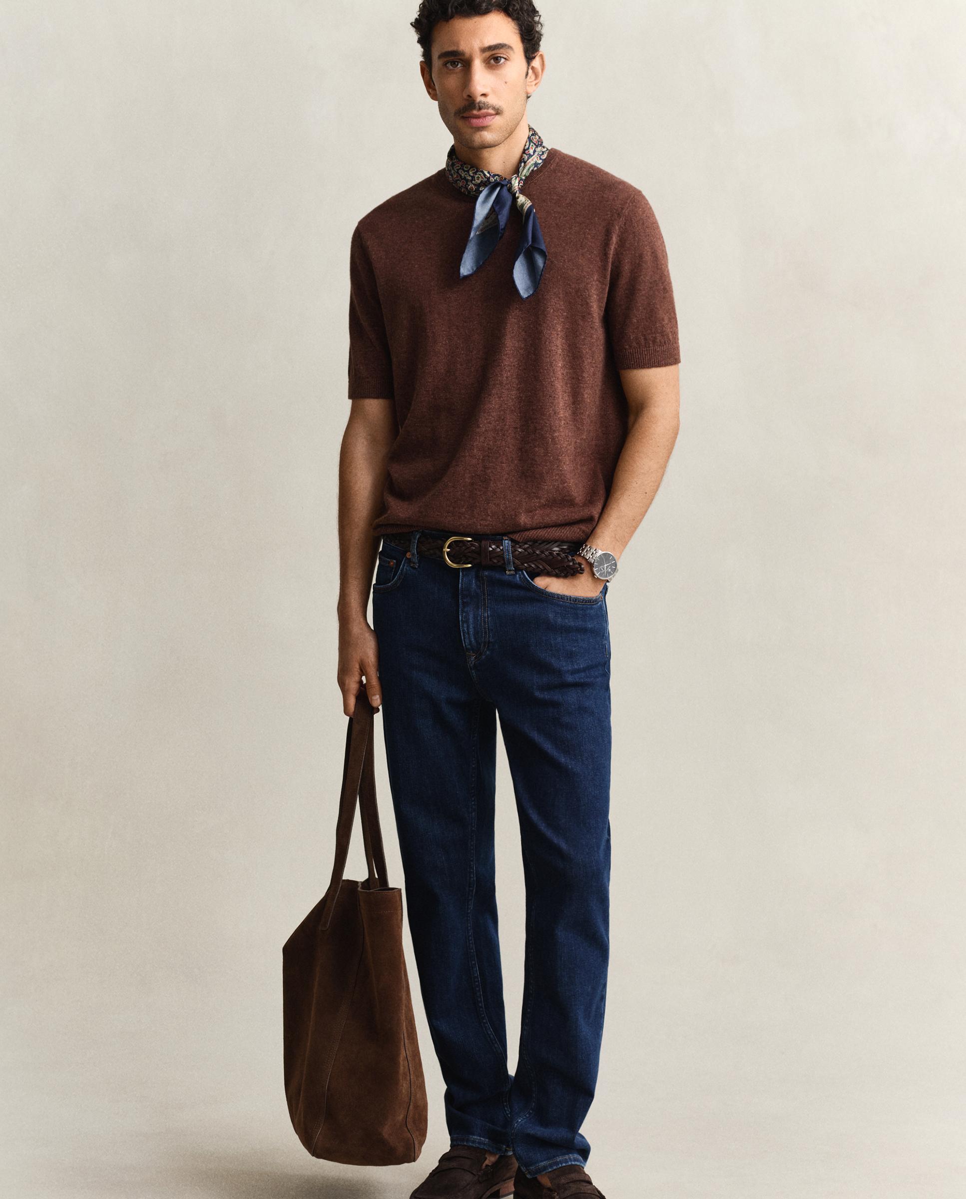 Jeans Regular Fit Lavados Azul denim-4