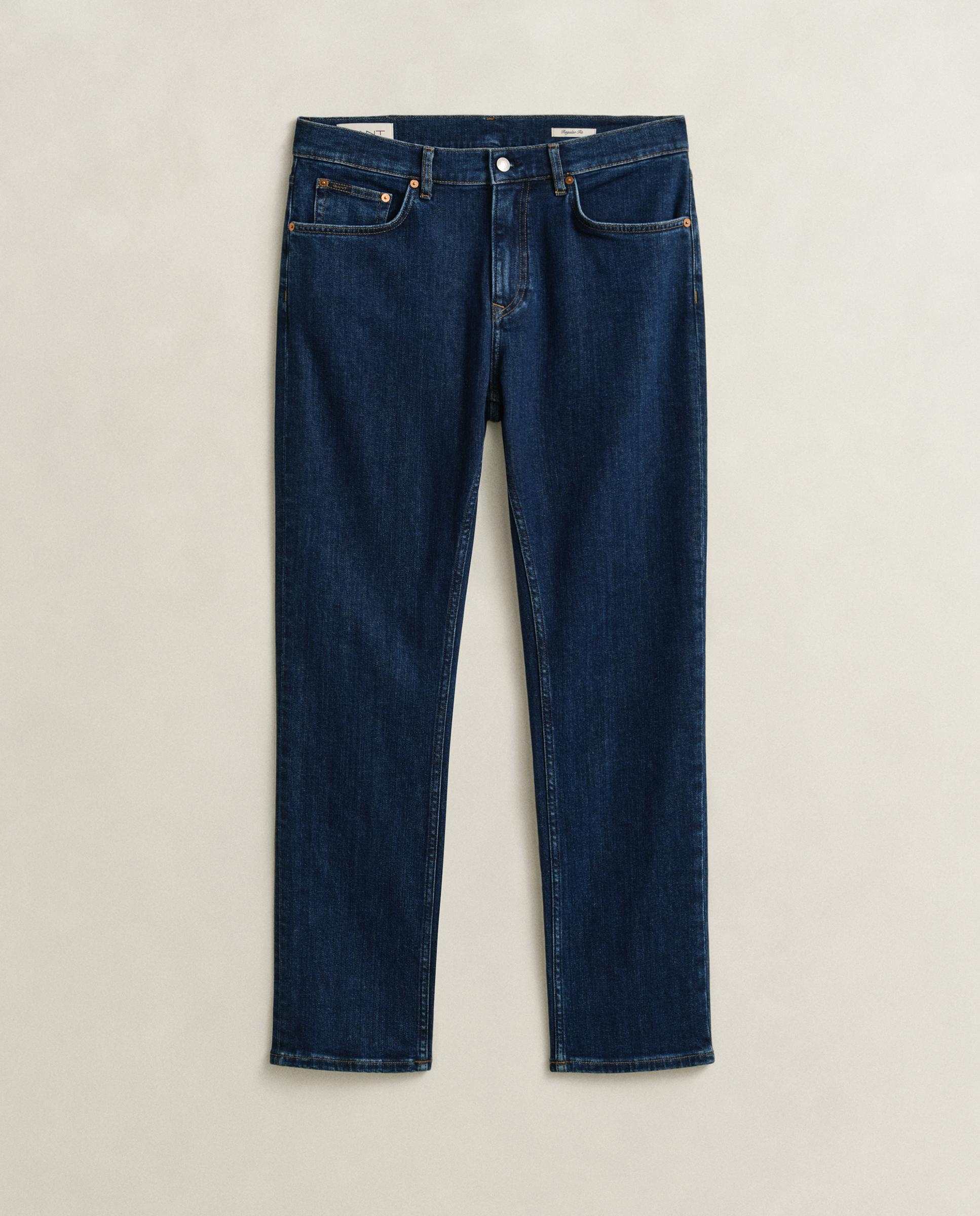 Jeans Regular Fit Lavados Azul denim-5