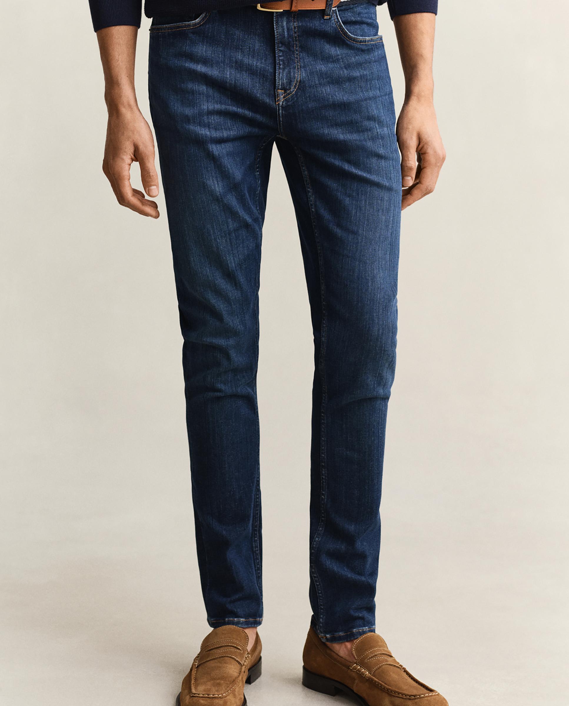 Imagem 0 de Jeans Slim Denim com Bolsos