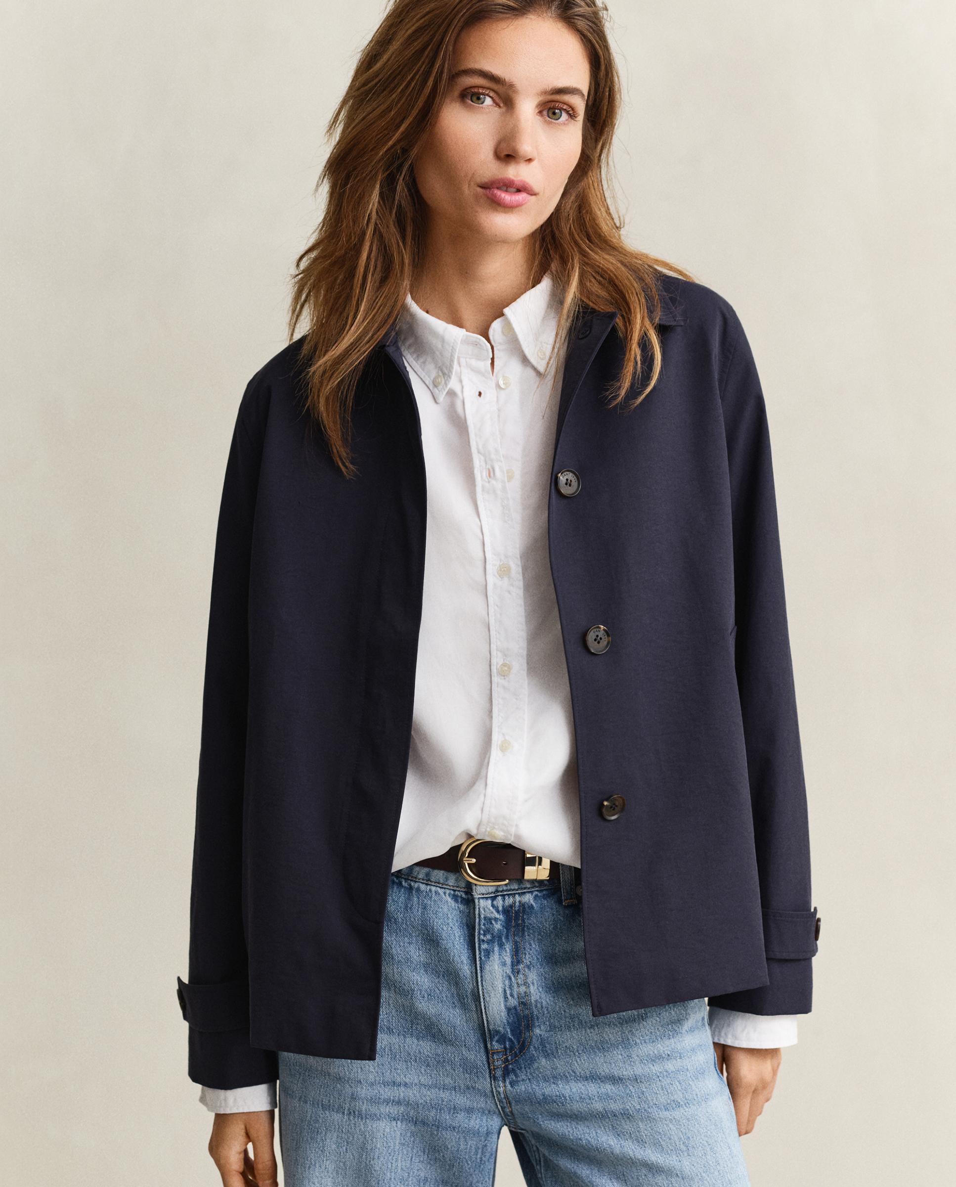 Imagem 0 de Gabardina Curta Lisa