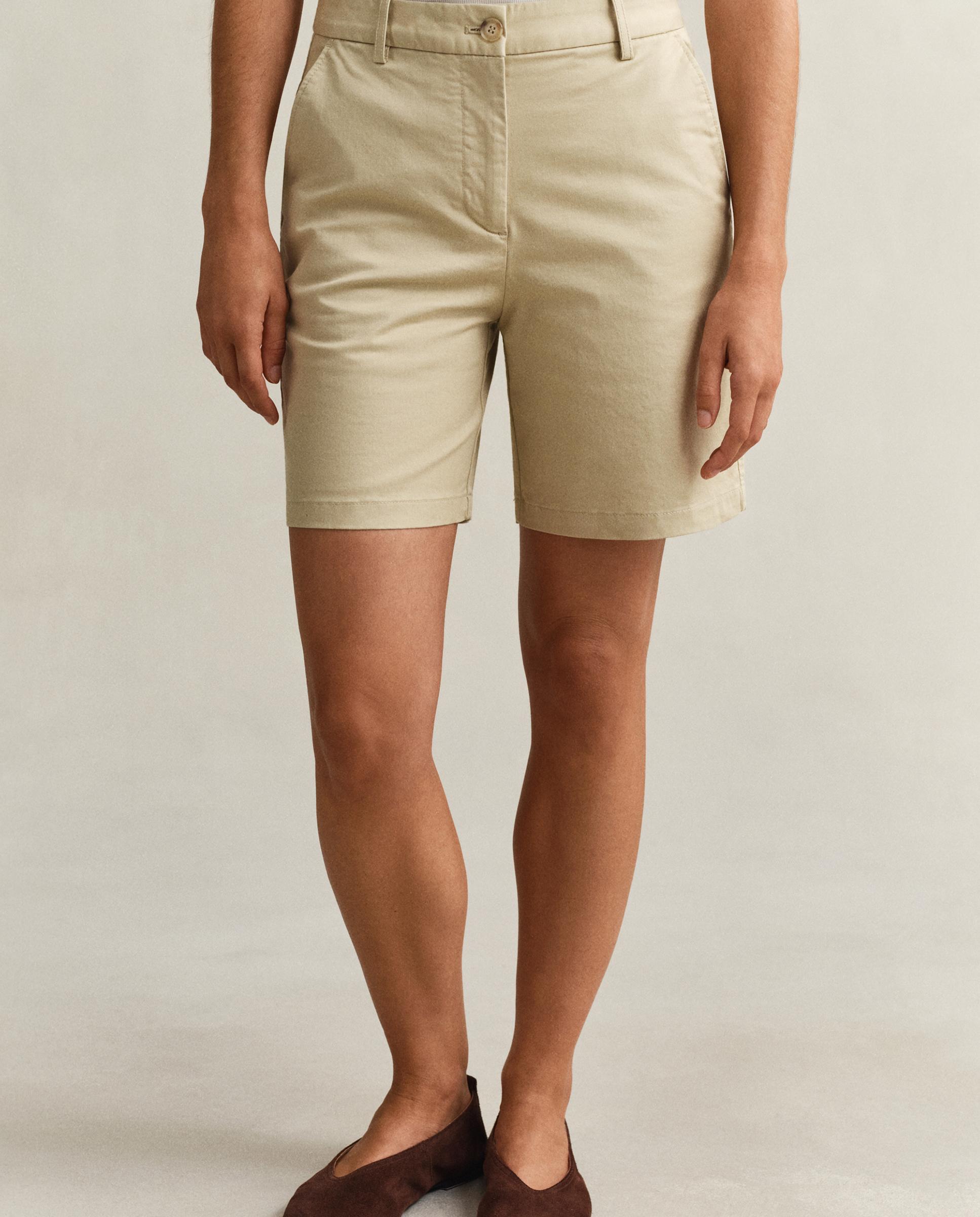 Bermudas Tipo Chinos Lisas Bege-3