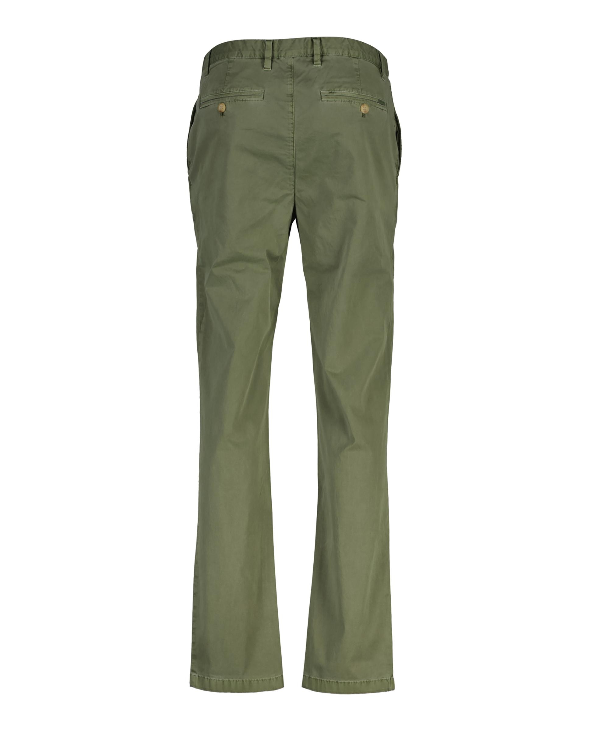 Calças Chino Sunfaded com Botão Verde-2