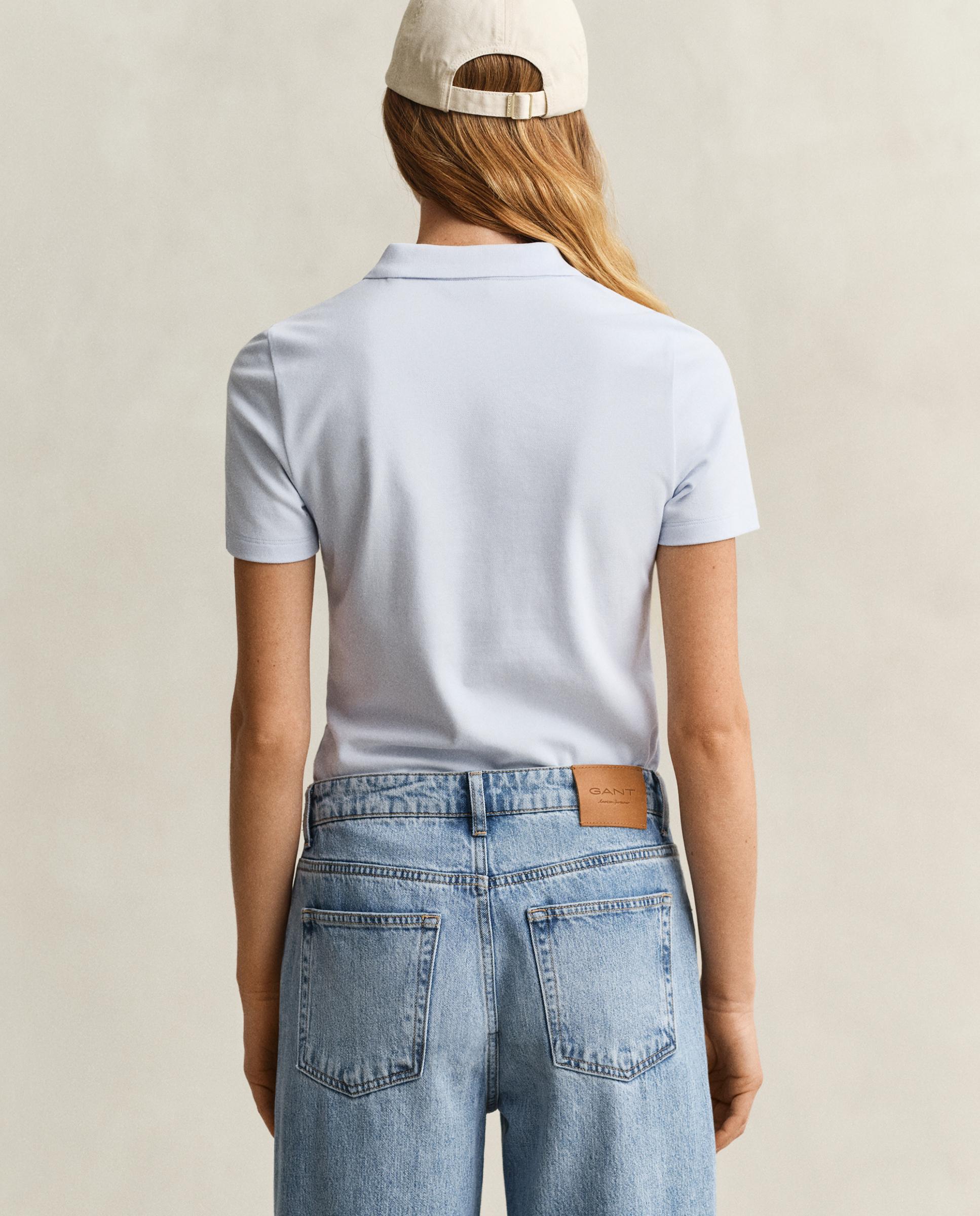 Polo de Piqué Slim Fit Shield Azul-2