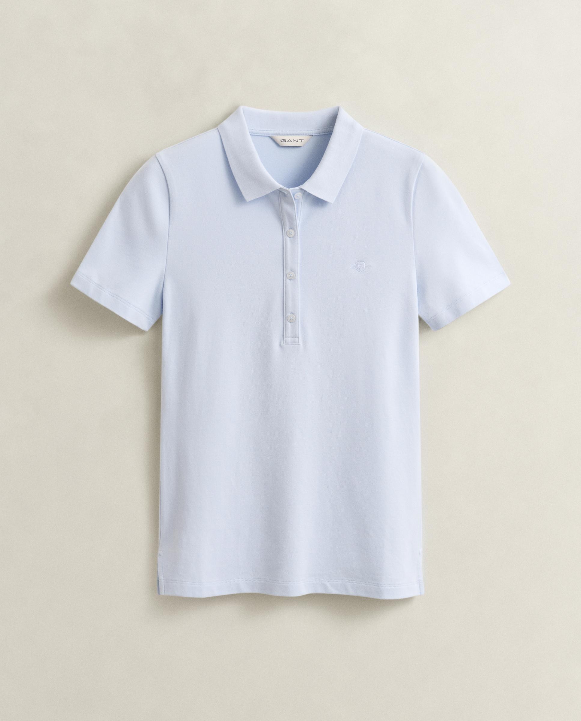 Polo de Piqué Slim Fit Shield Azul-5