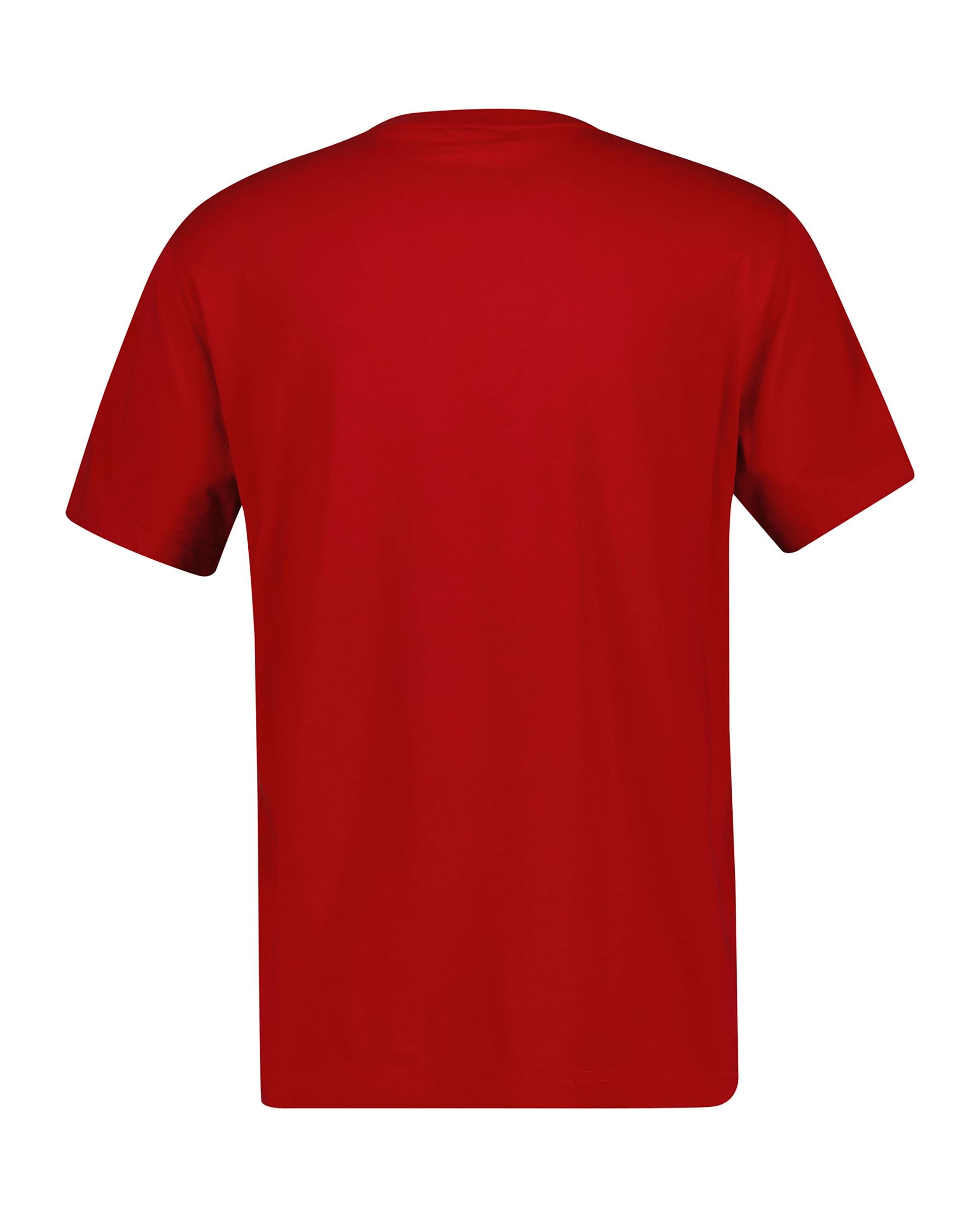 T-shirt Graphic 1949 de Manga Curta Vermelho-2