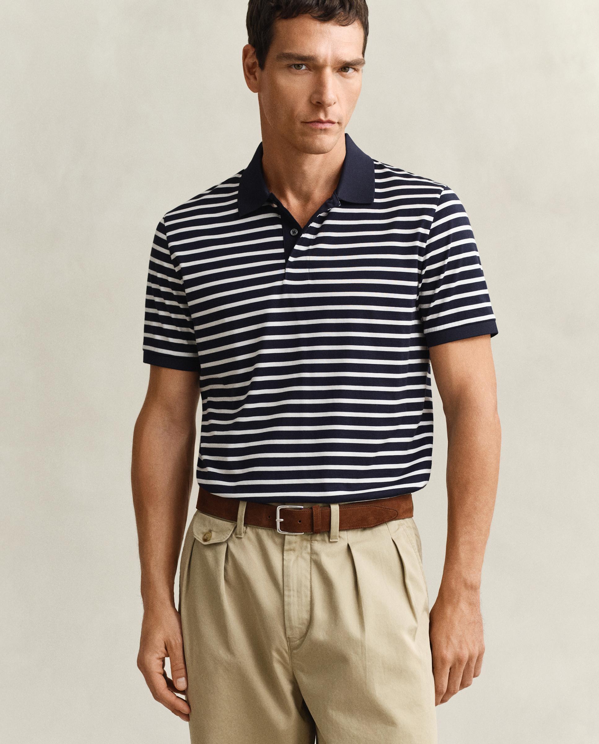 Imagem 0 de Polo de Algodão Pima Às Riscas