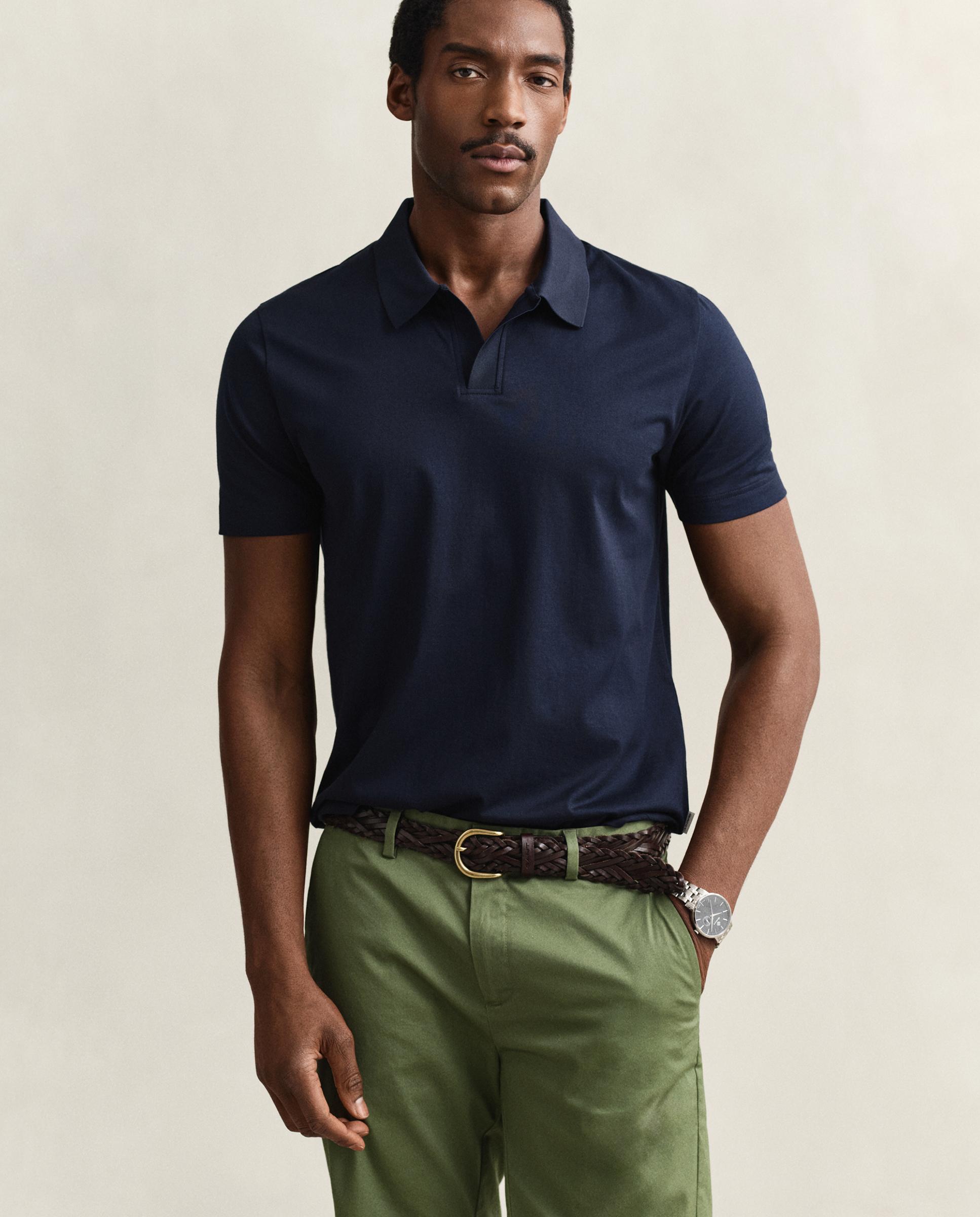 Imagem 0 de Polo de Algodão Pima de Manga Curta