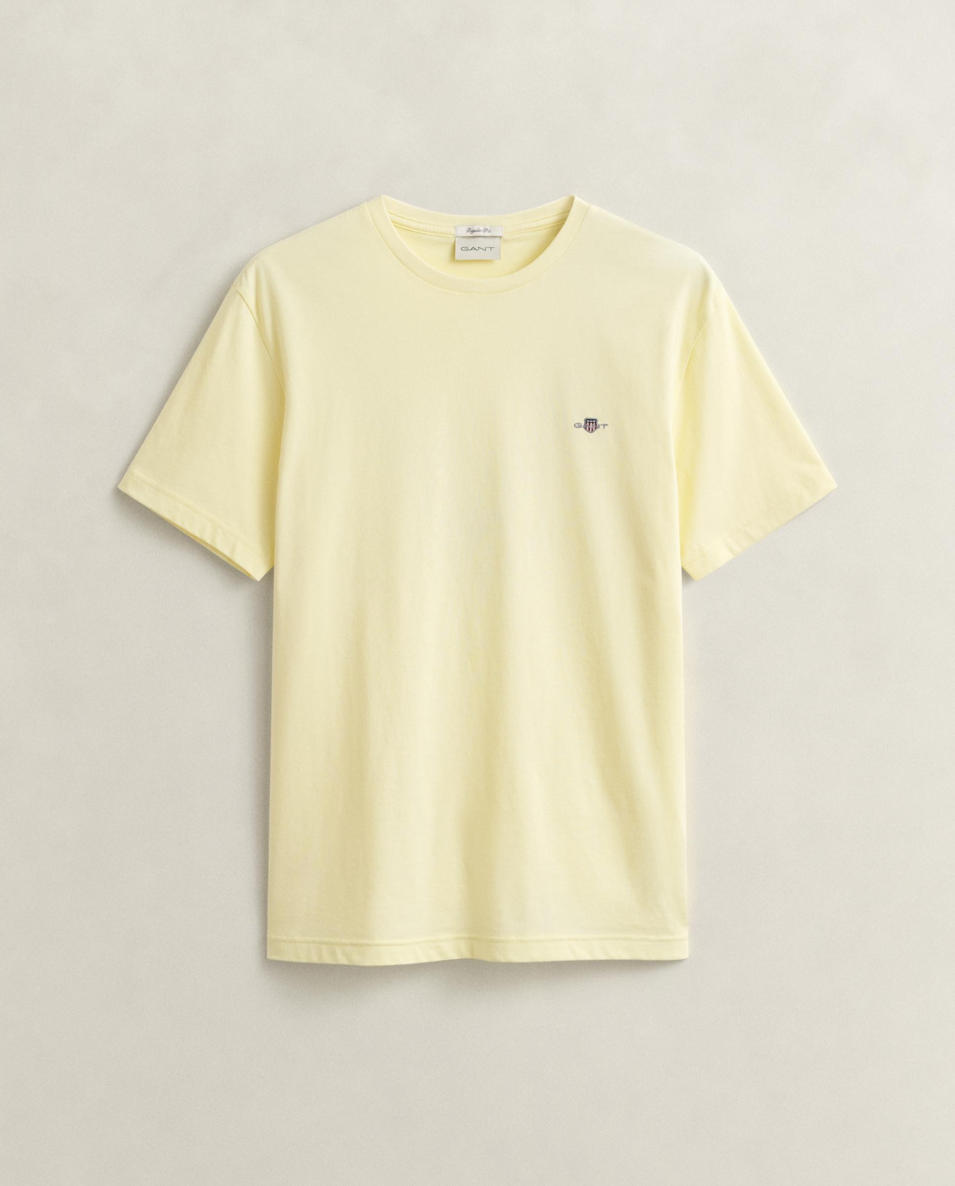 T-shirt Regular Fit Shield de Manga Curta Amarelo-5