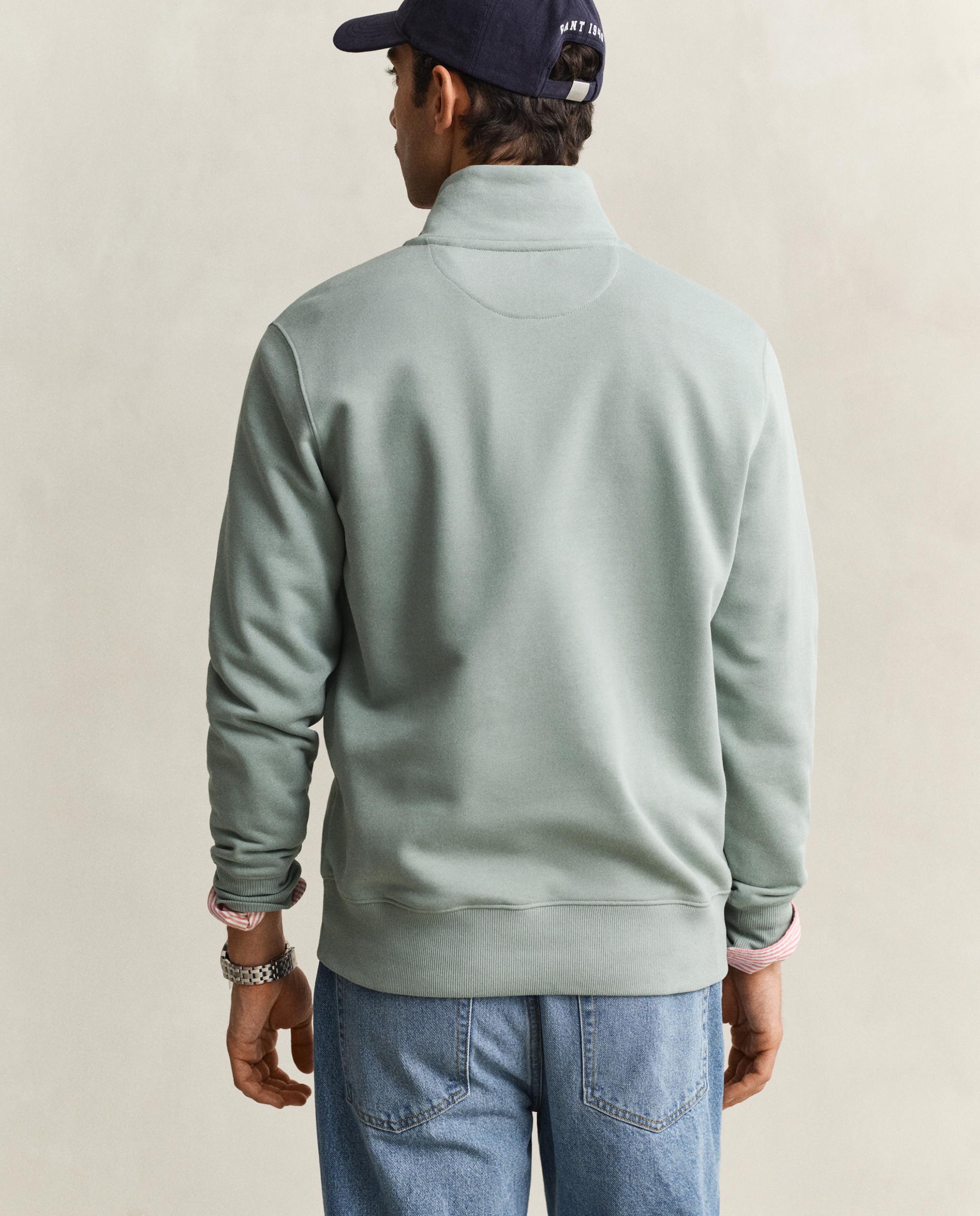 Sweat Shield com Fecho Zip Médio Cinzento esverdeado-2