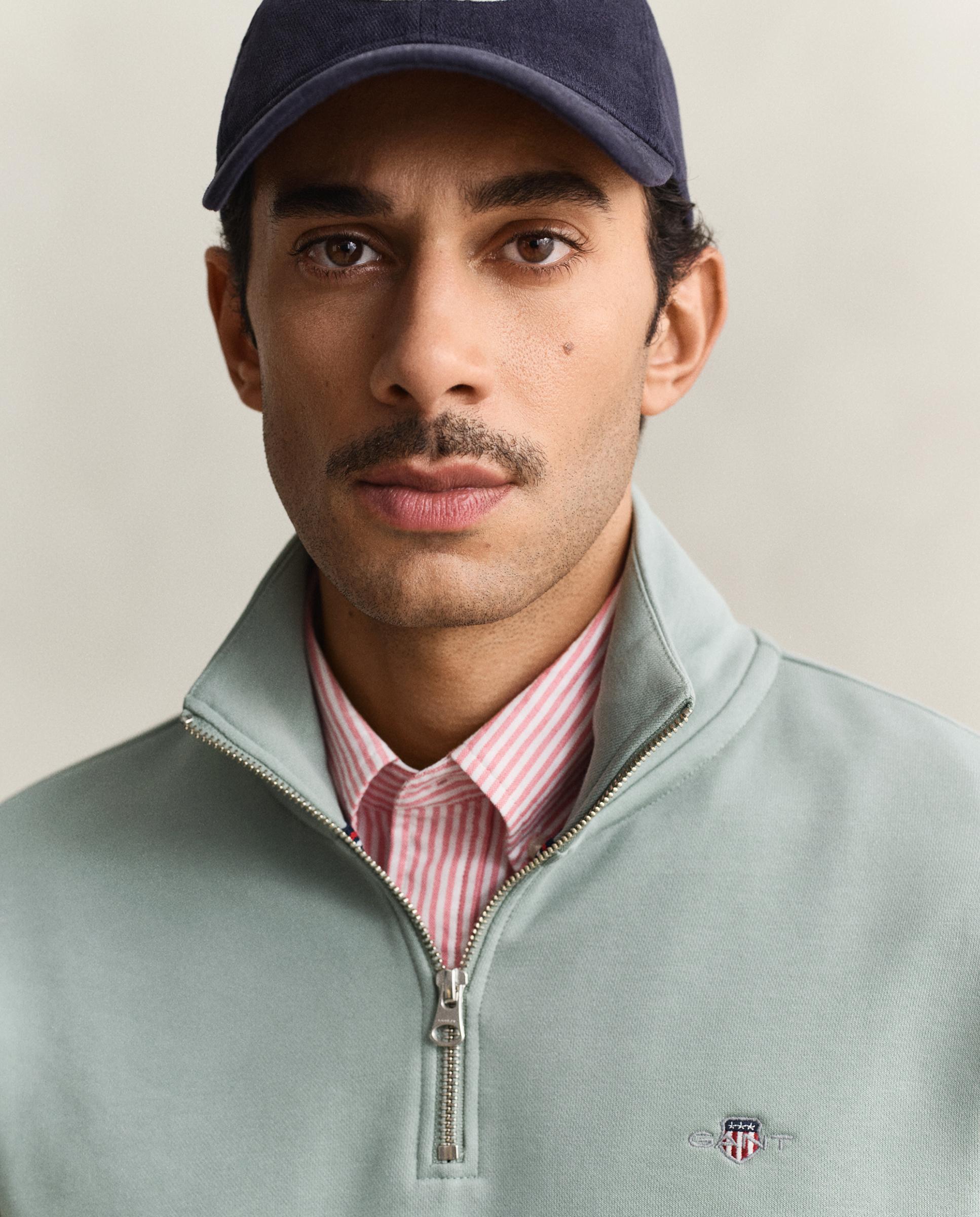 Sweat Shield com Fecho Zip Médio Cinzento esverdeado-3