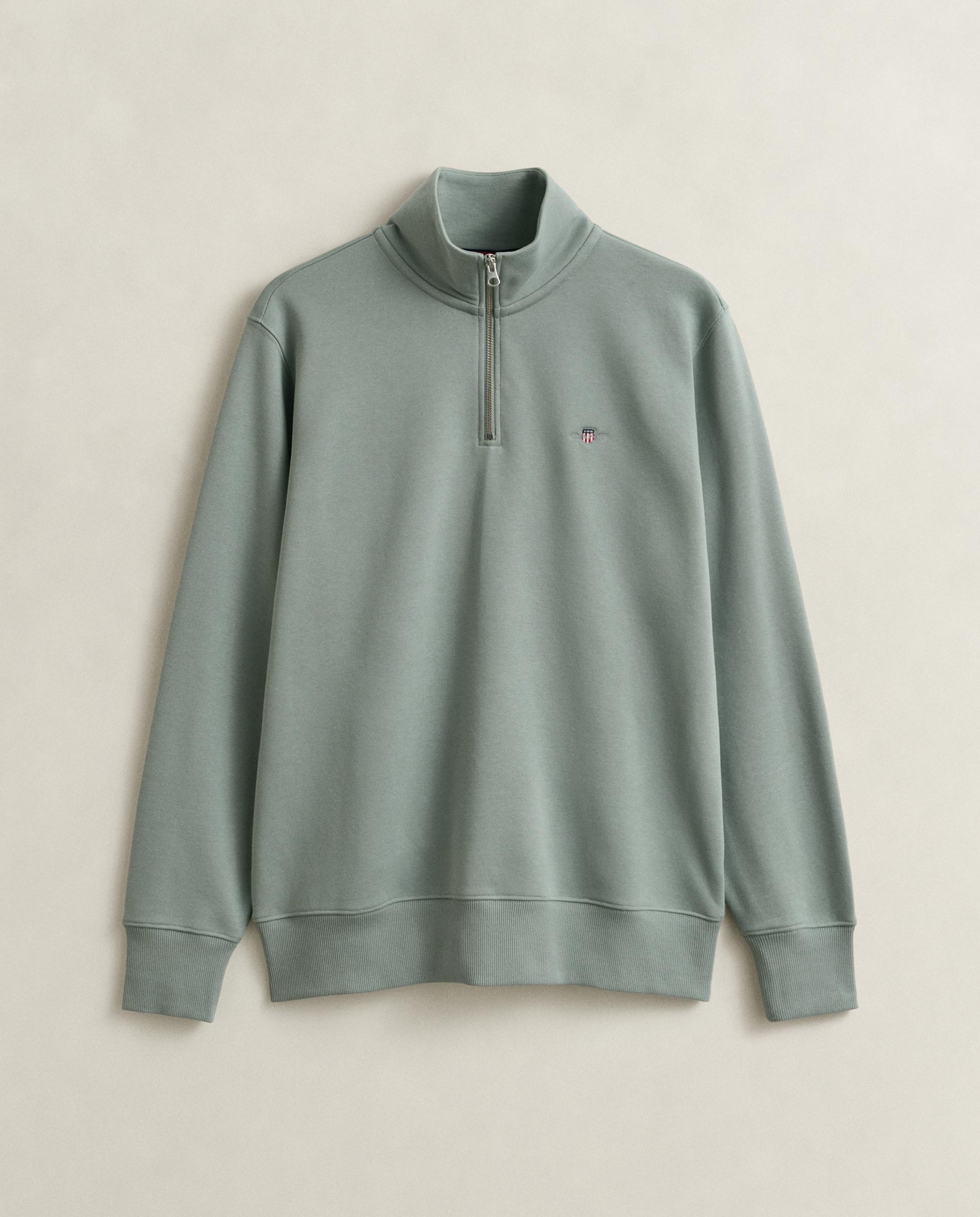 Sweat Shield com Fecho Zip Médio Cinzento esverdeado-5