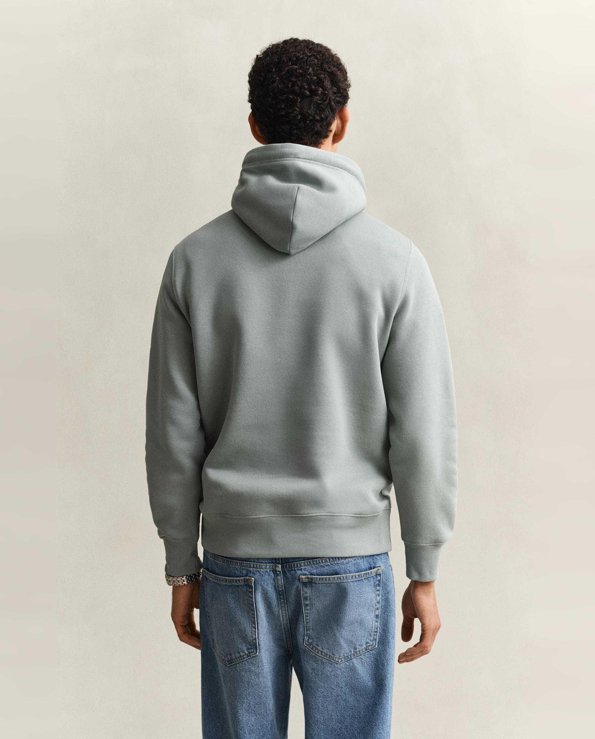 Sweatshirt com Capuz Shield Cinzento esverdeado-3