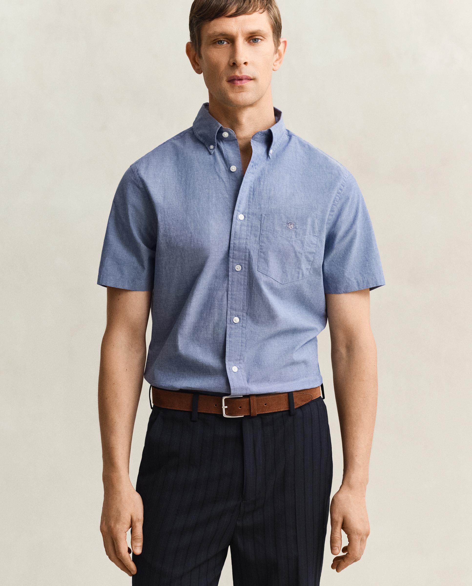 Imagem 0 de Camisa Clássica de Manga Curta em Popelina