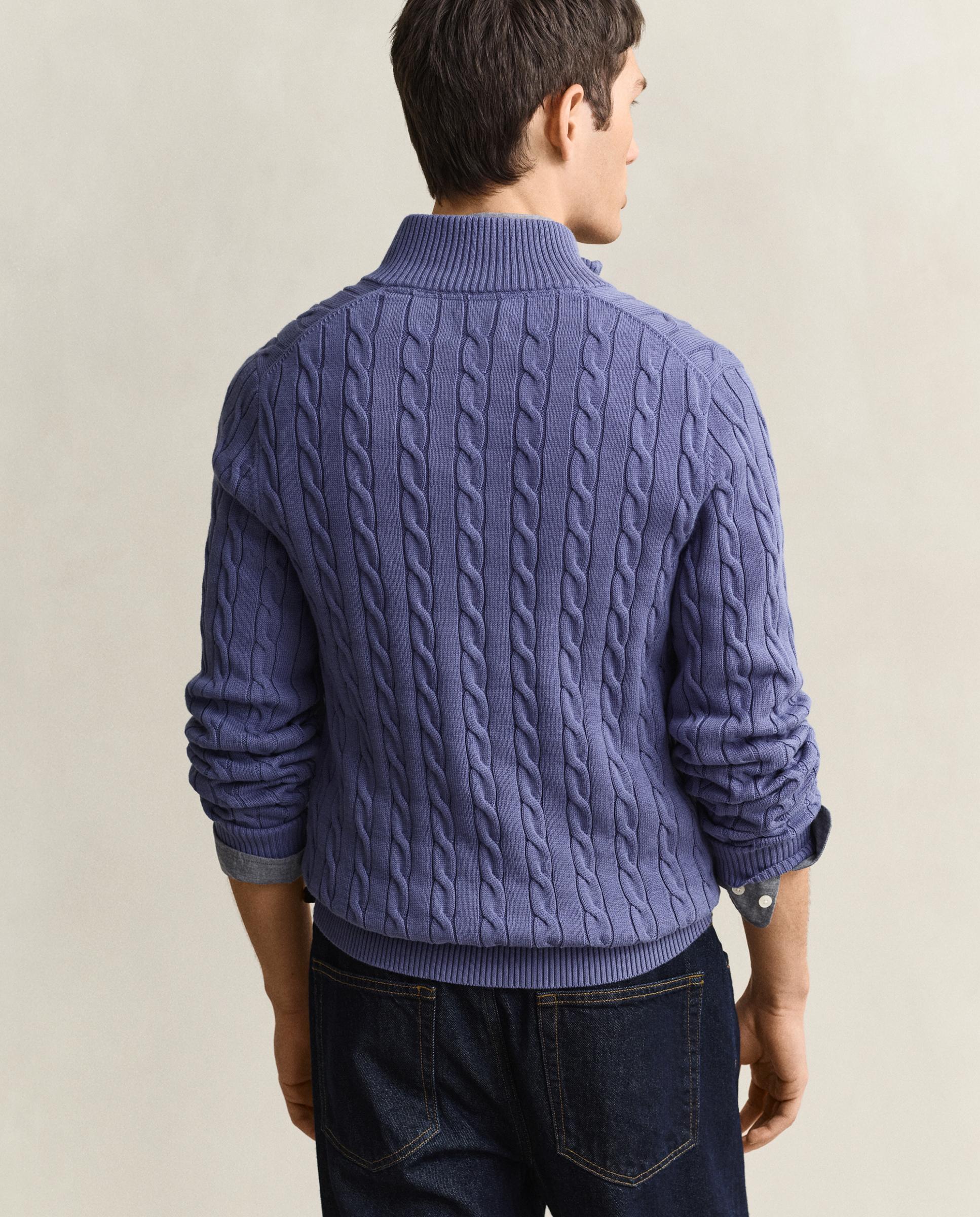 Camisola com Gola Alta com Logo Índigo-2