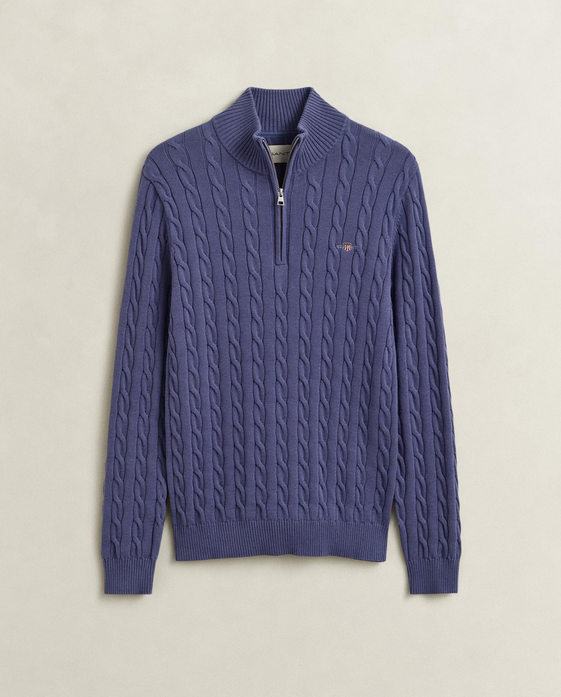 Camisola com Gola Alta com Logo Índigo-5