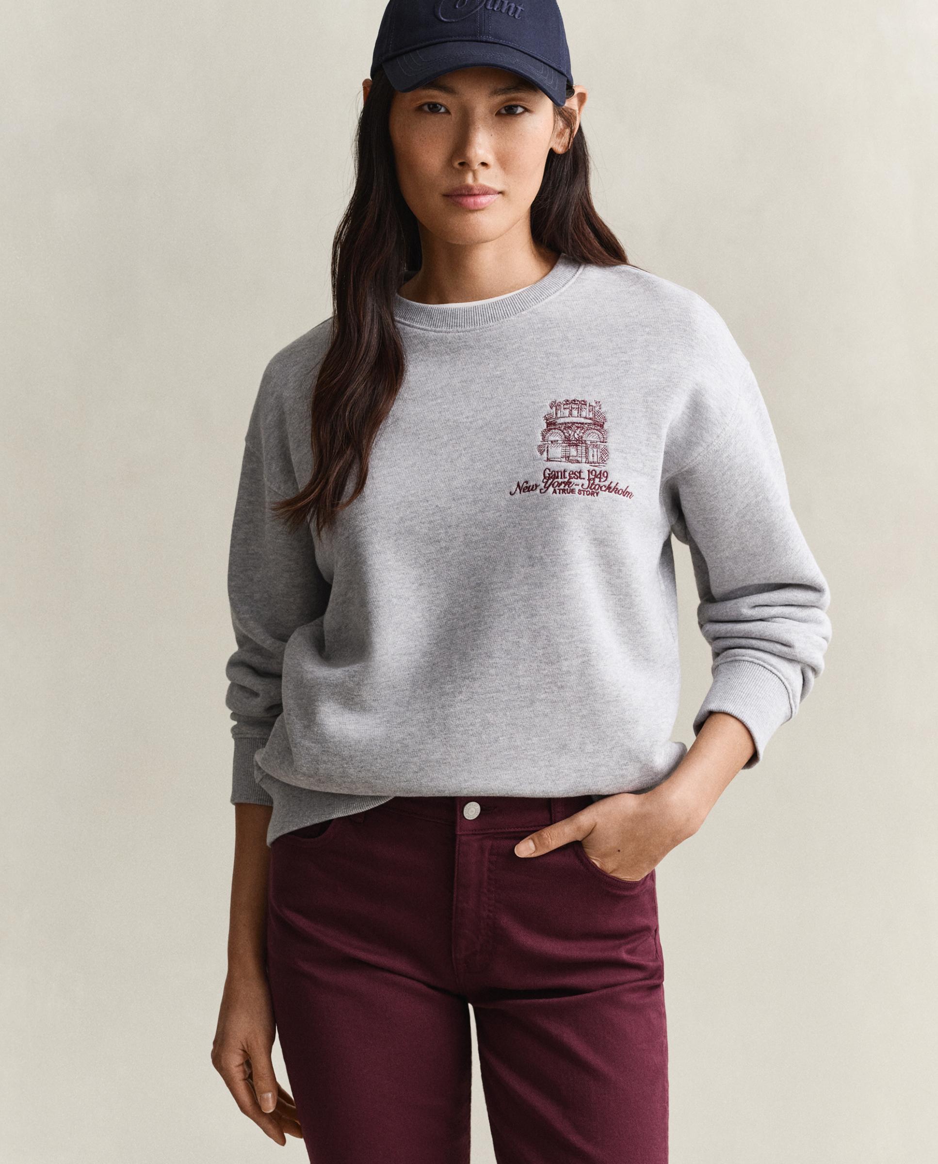 Imagem 0 de Sweatshirt sem Capuz com Logo Bordado