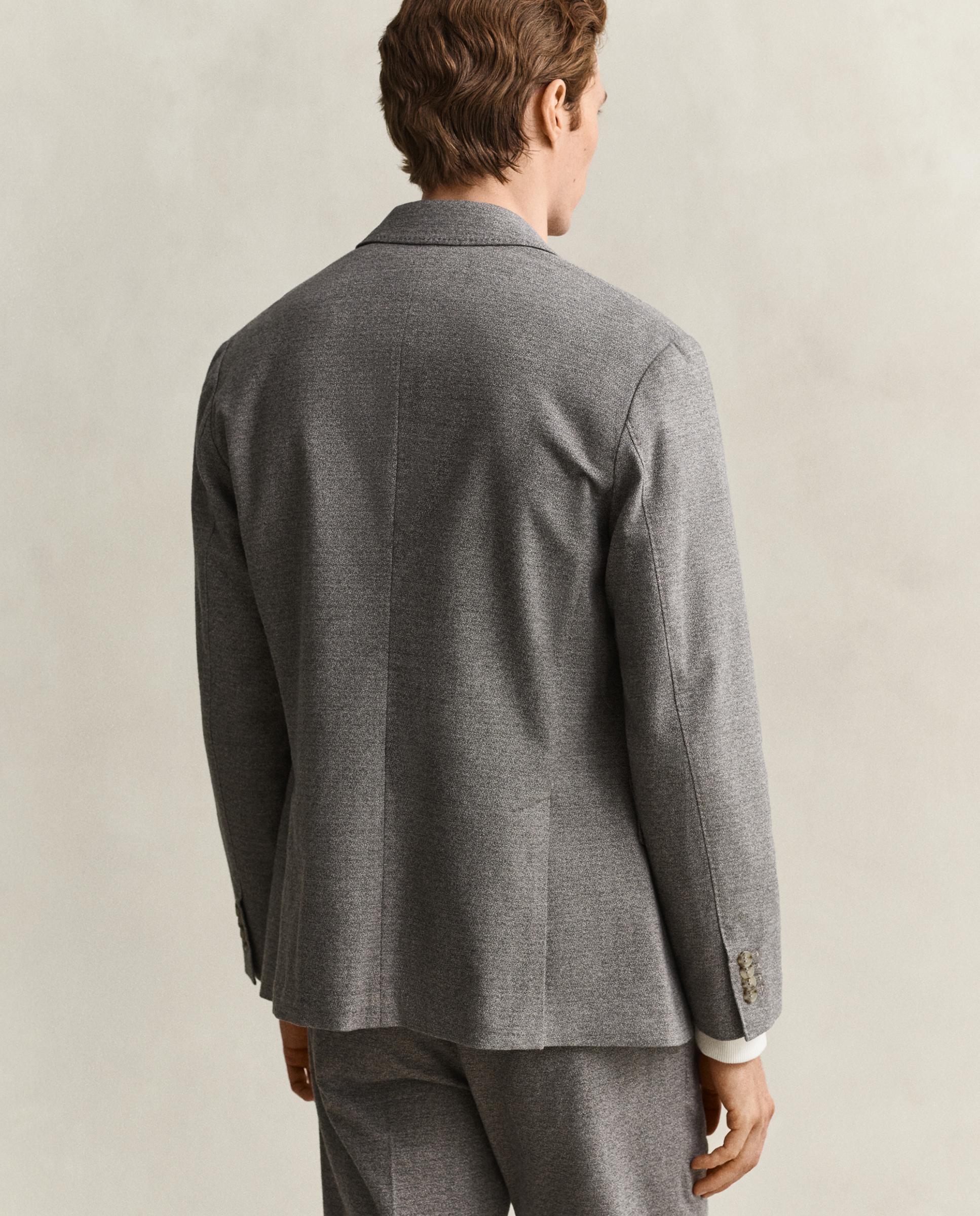 Blazer de Algodão com Botões Cinzento-2