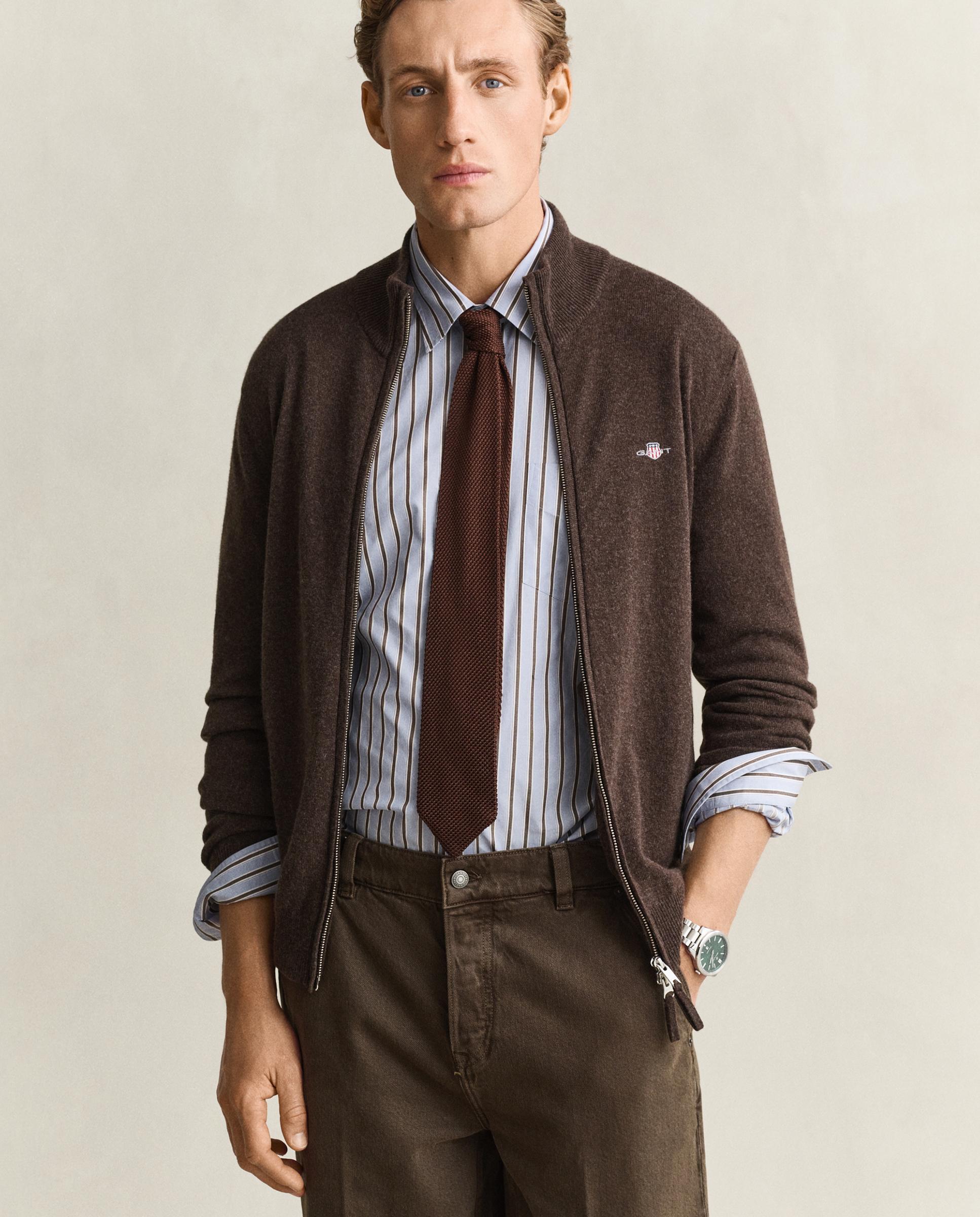 Imagem 0 de Cardigan de Lã com Fecho Zip